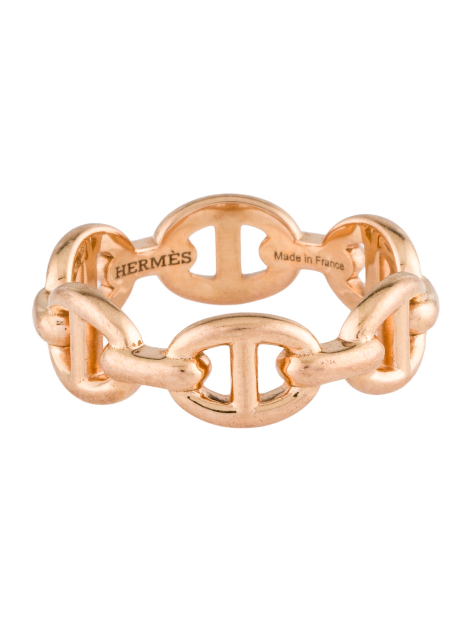 Hermès 18K Chaine d'Ancre Enchainee Small Model Ring