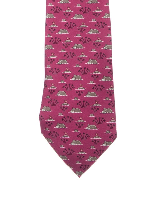 Hermès Silk Pattern Tie