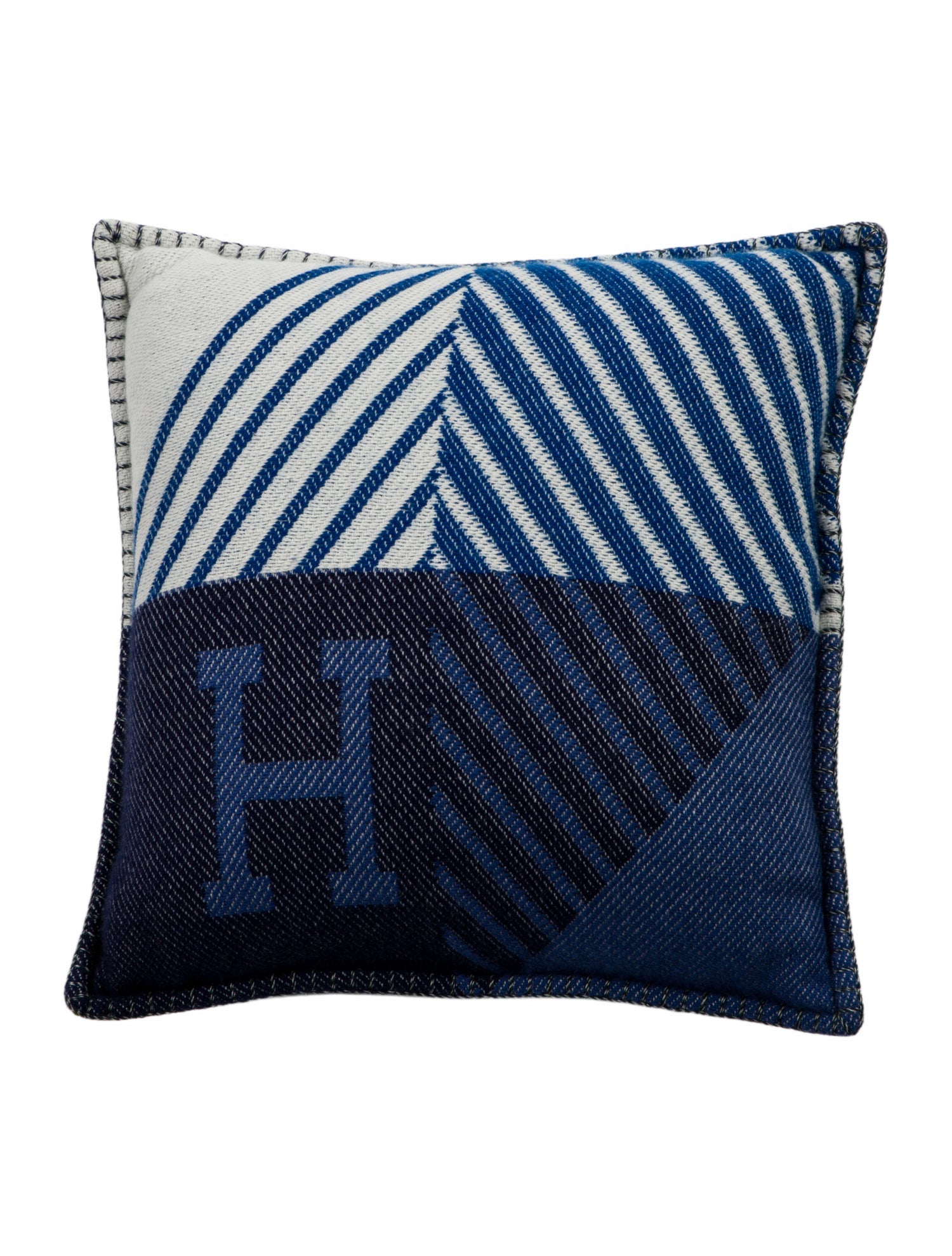 Hermès H Diagonale Throw Pillow