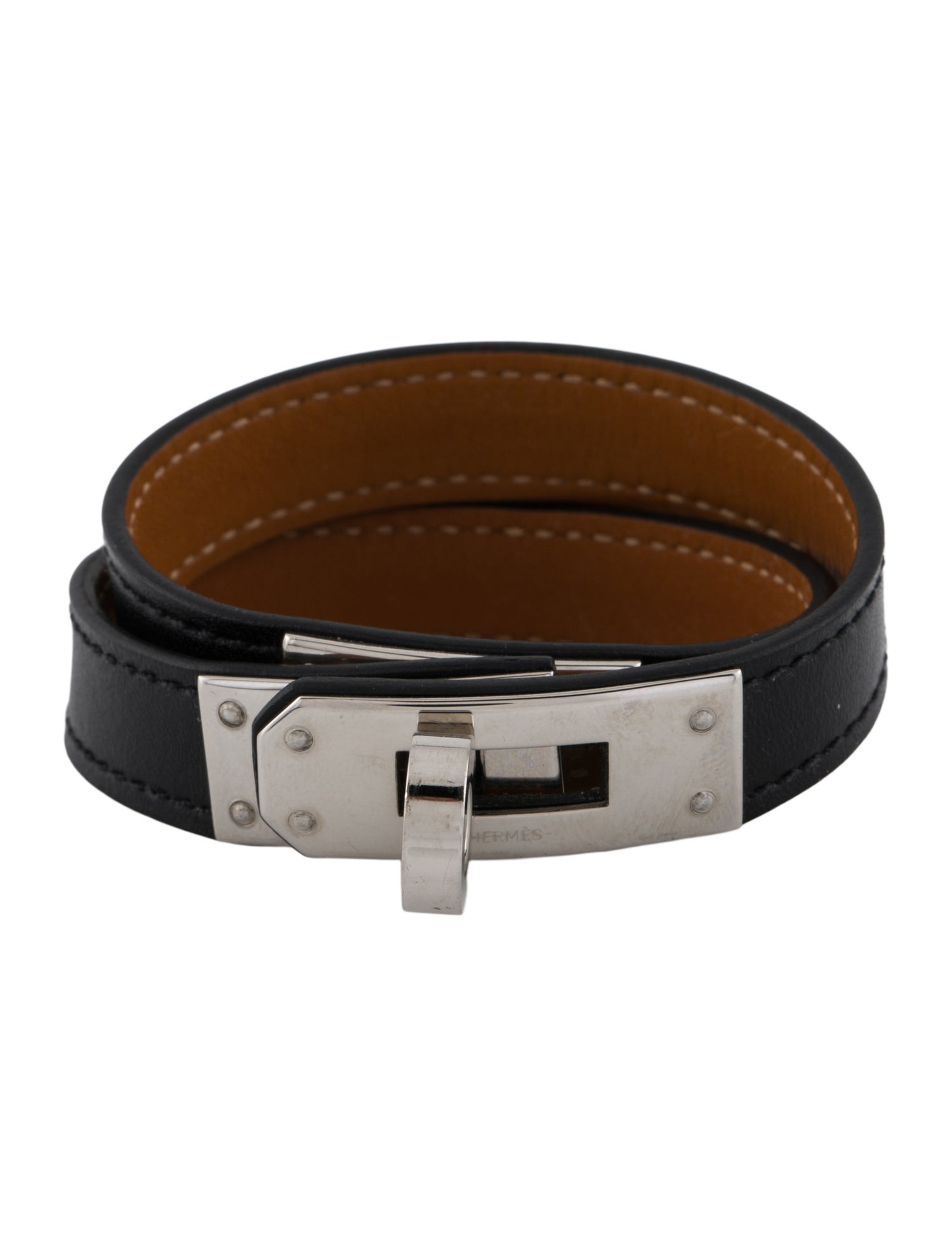 Hermès Leather Kelly Double Tour Wrap Bracelet
