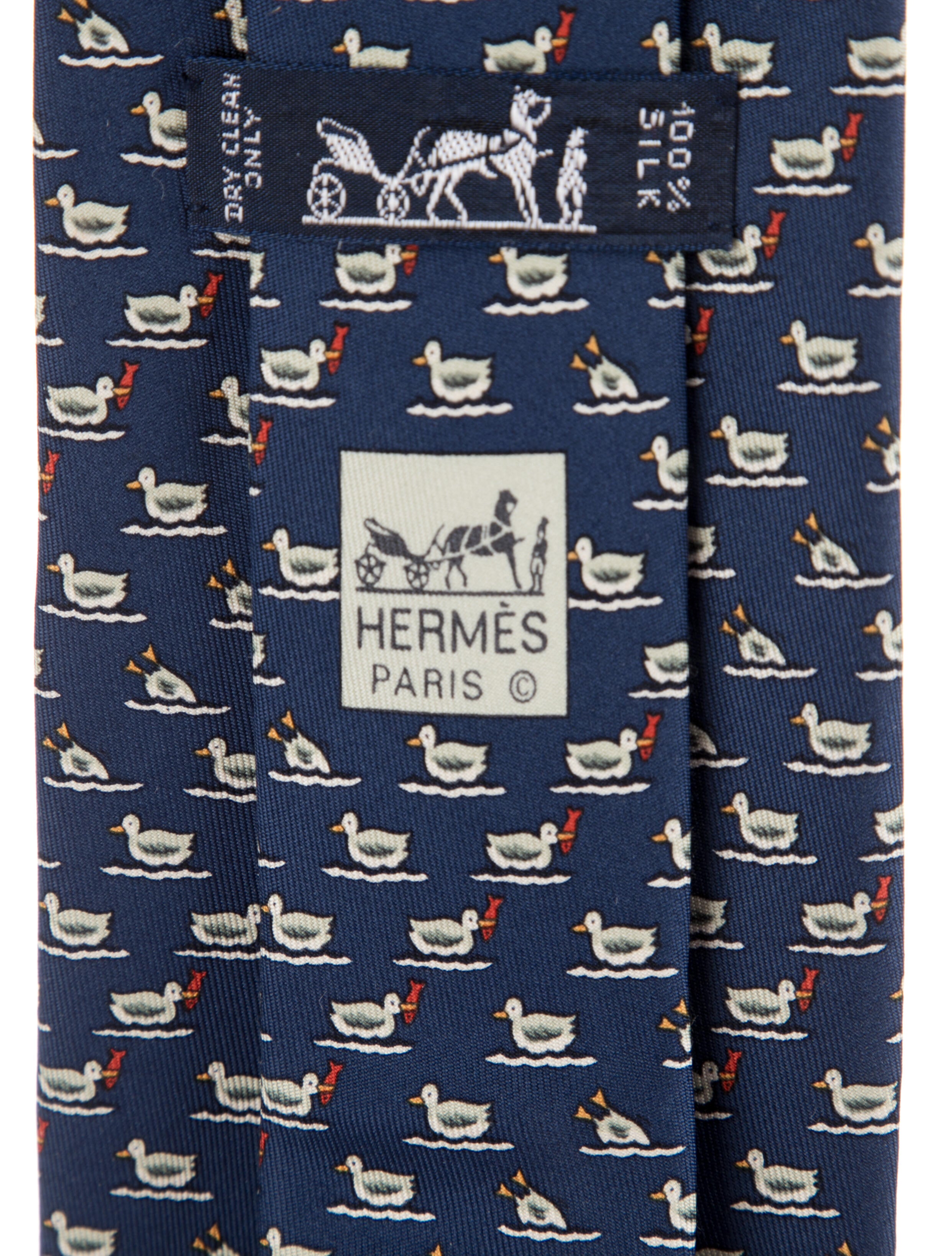 Hermès Silk Pattern Tie
