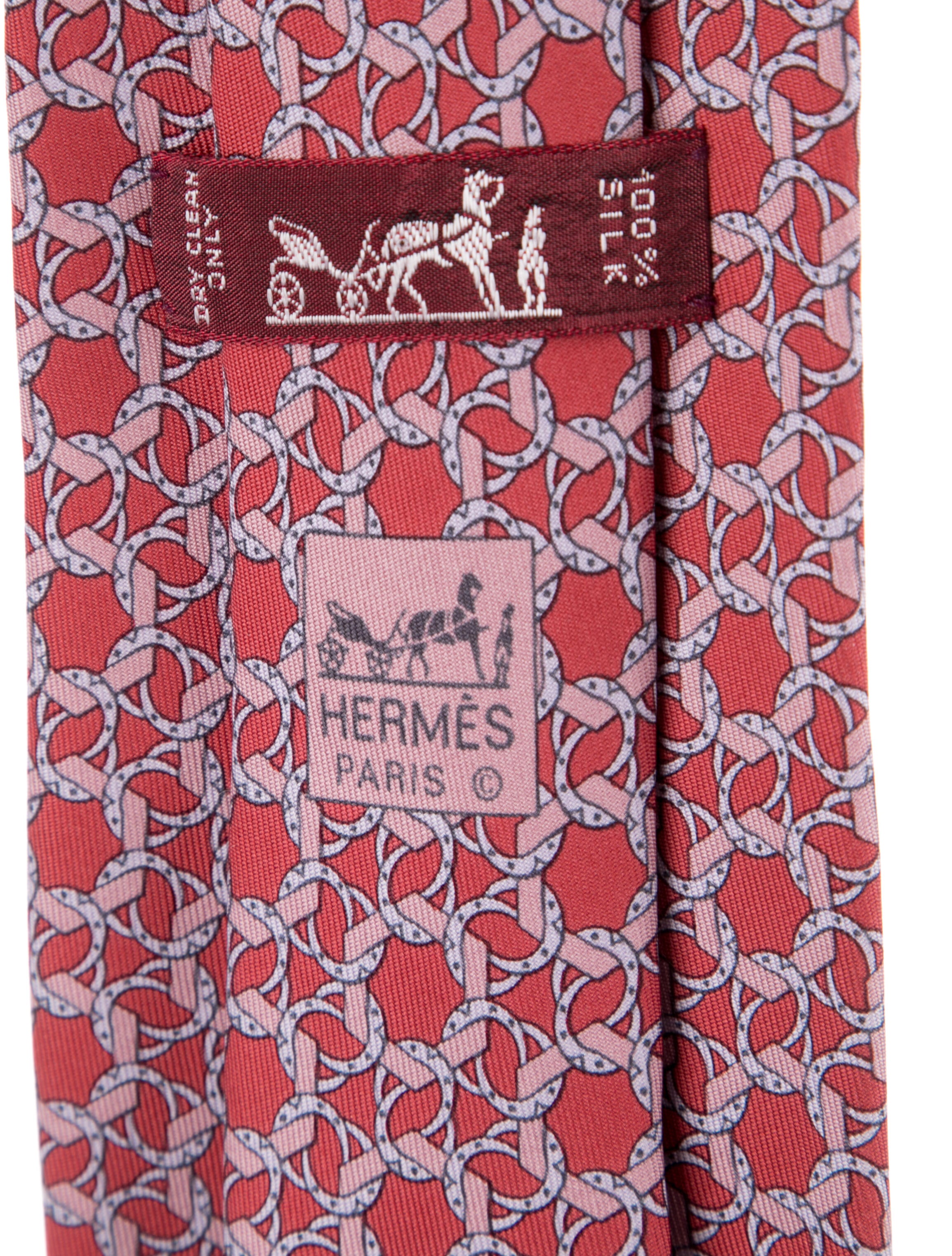 Hermès Silk Pattern Tie