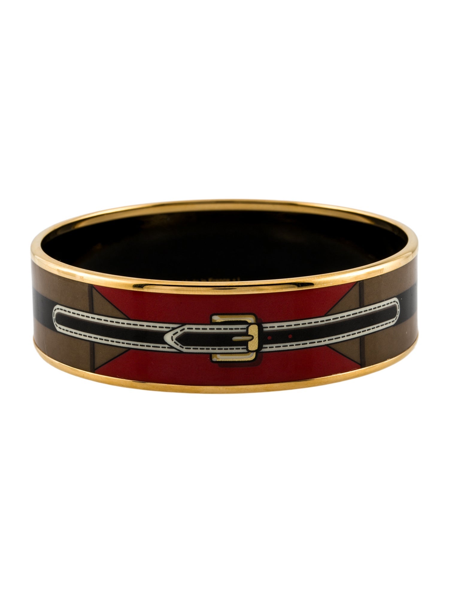 Hermès Wide Enamel Bangle