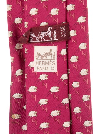 Hermès Silk Patterned Tie