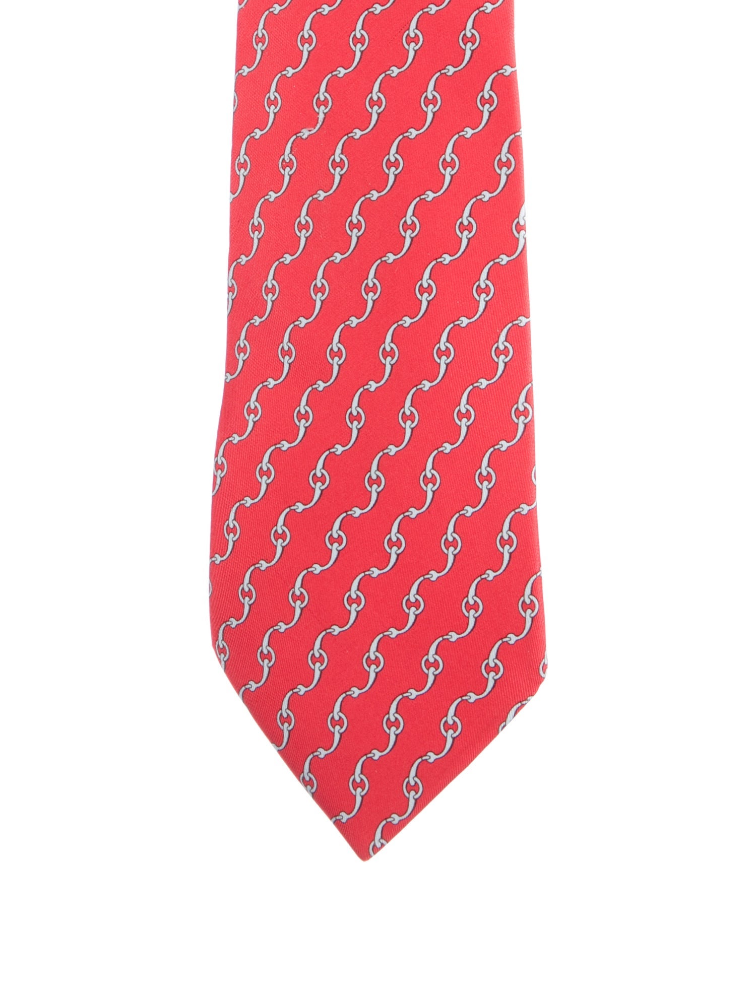 Hermès pattern print tie