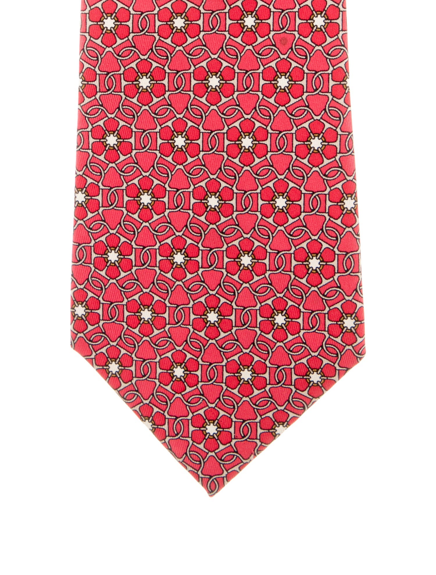 Hermès Silk Printed Tie