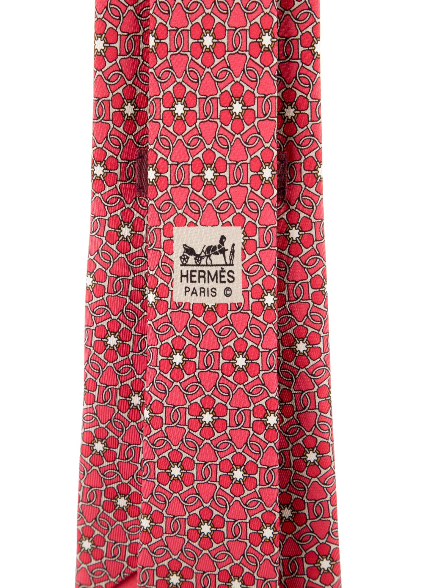 Hermès Silk Printed Tie