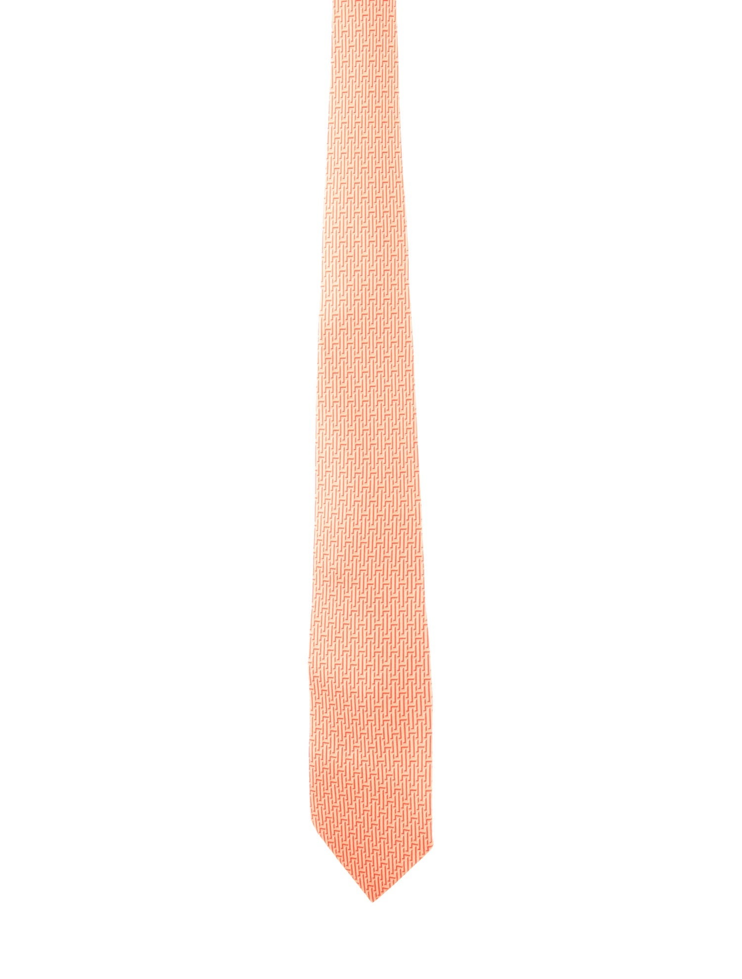 Hermès pattern print neck tie