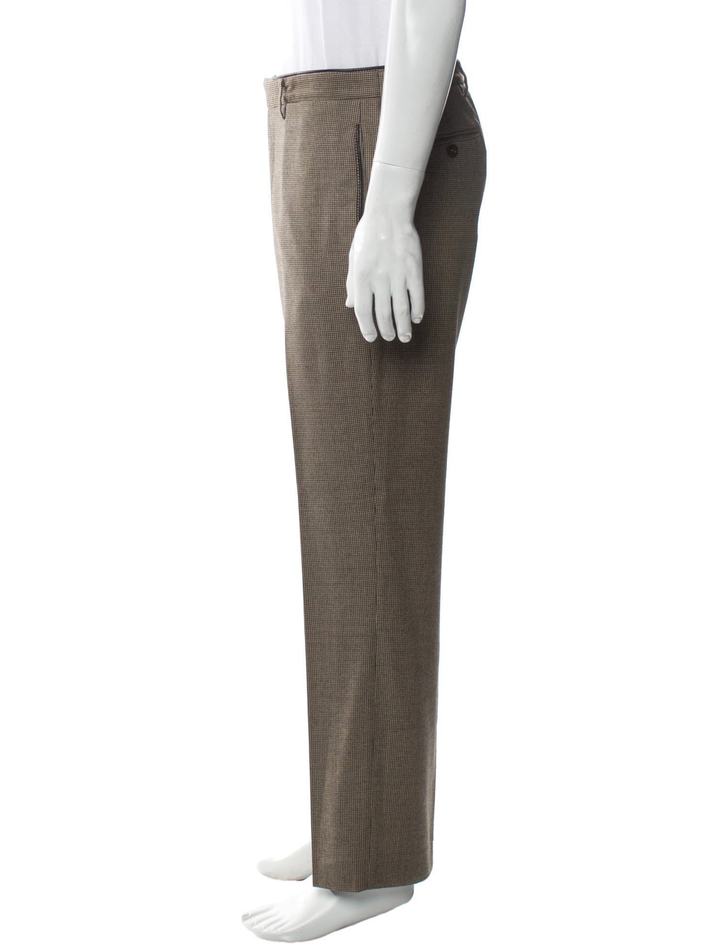 Hermès Plaid Print Pants