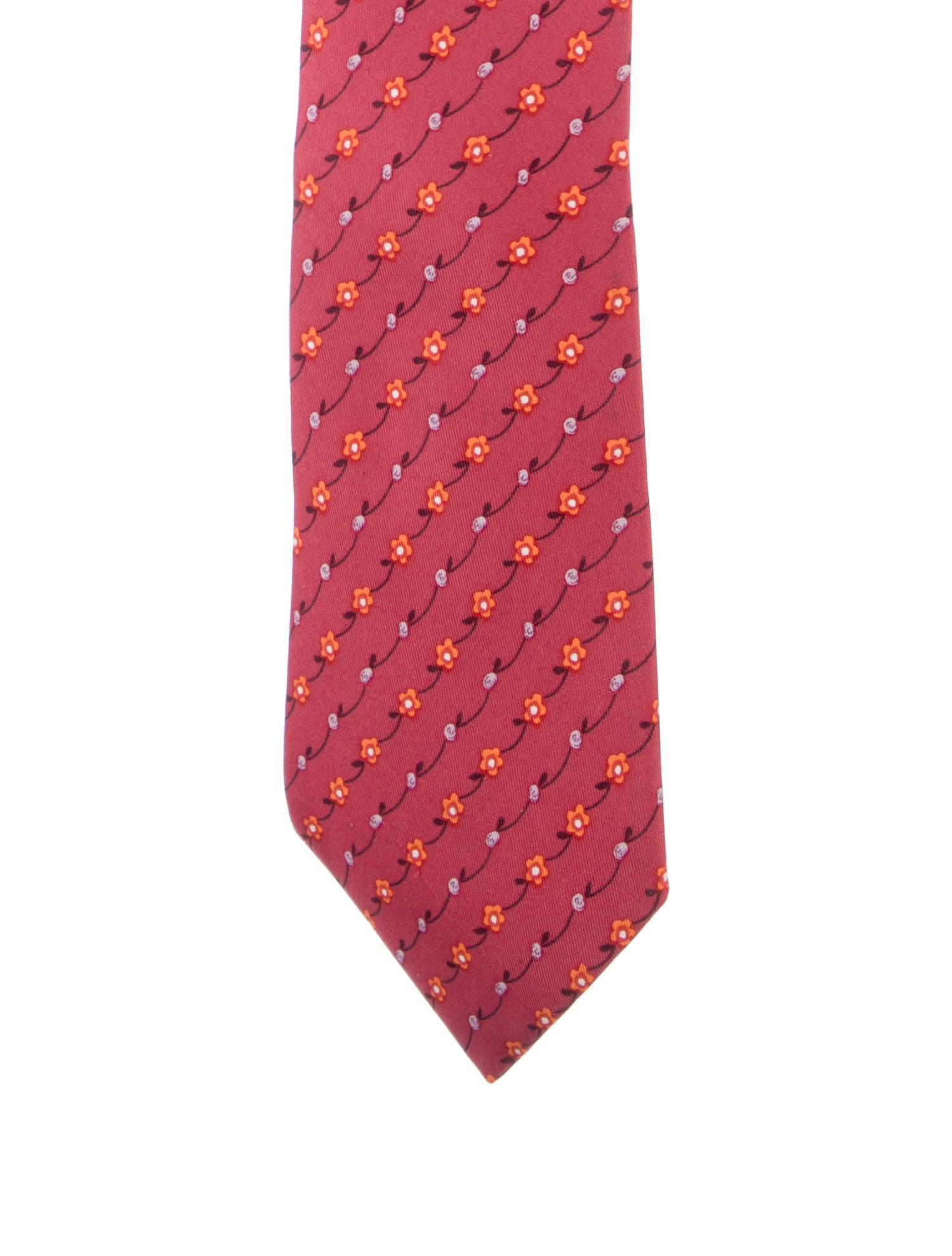 Hermès pattern print tie