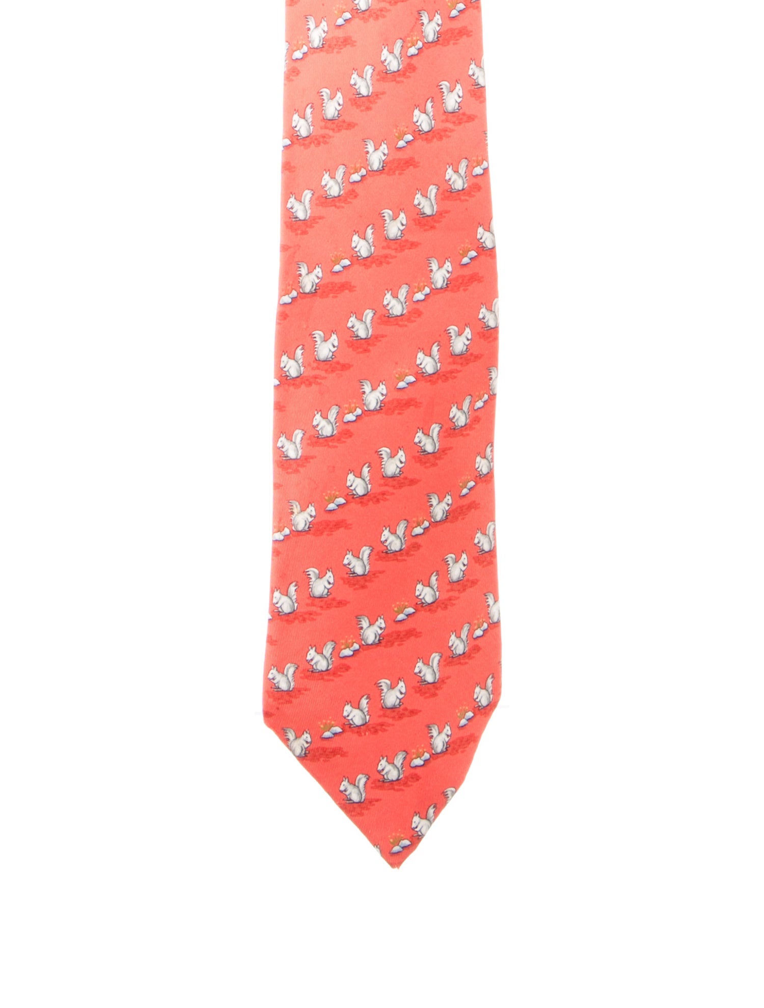 Hermès Silk Pattern Print Tie