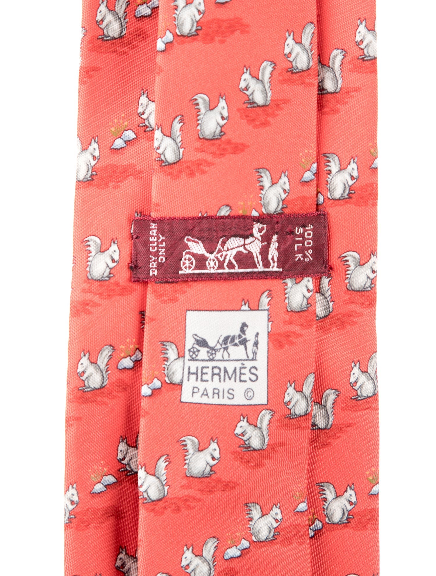 Hermès Silk Pattern Print Tie