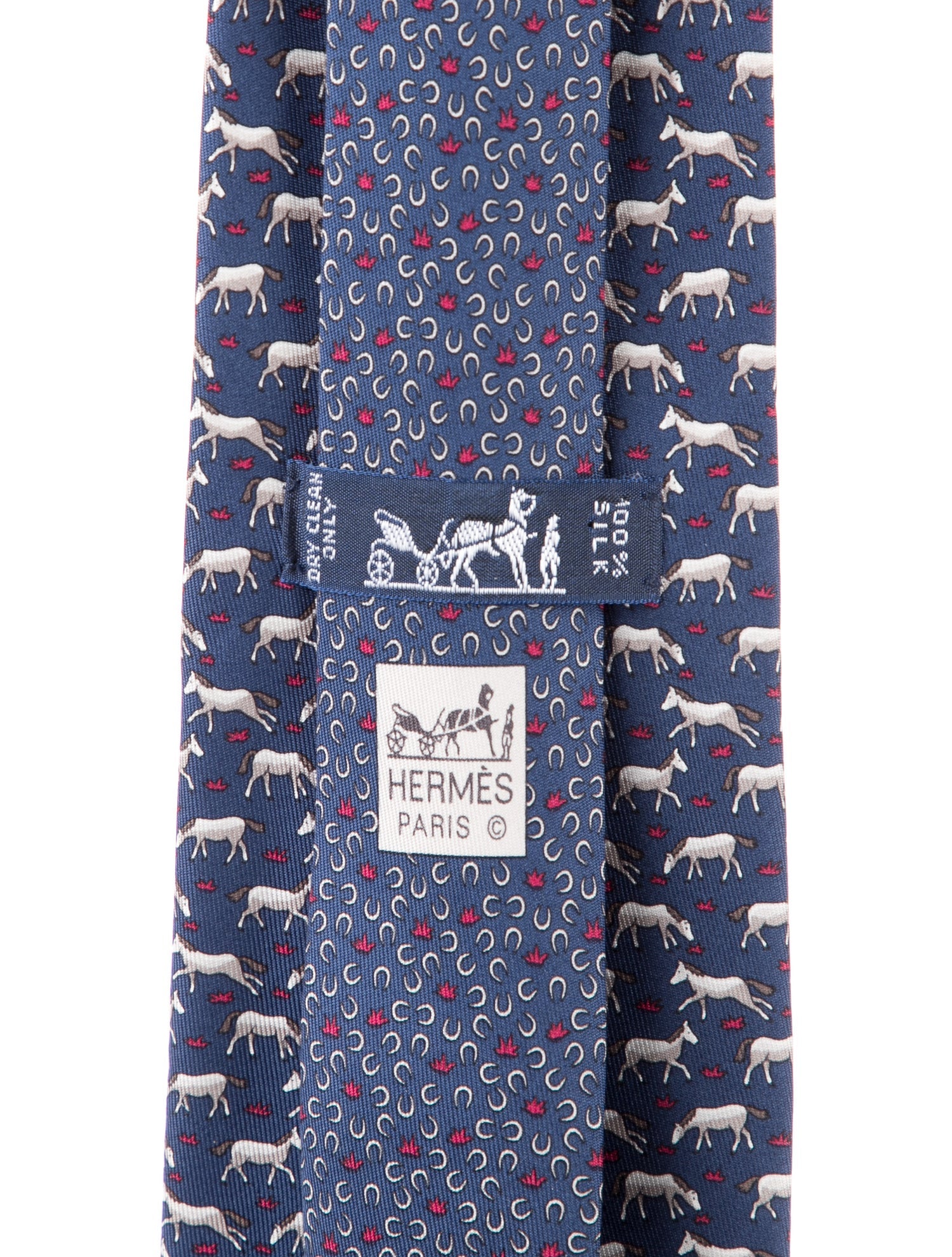 Hermès Silk Pattern Print Tie