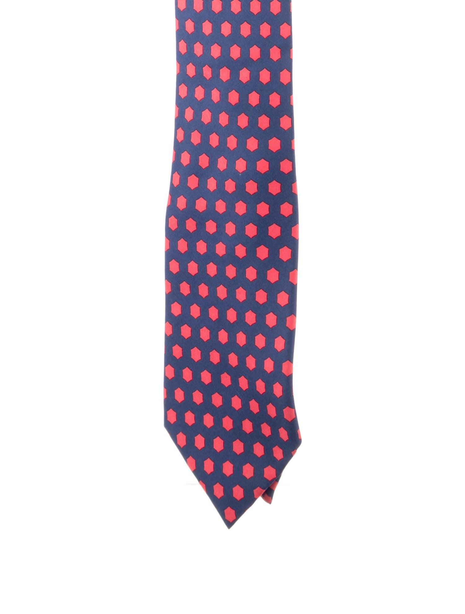 Hermès SIlk Pattern Print Tie