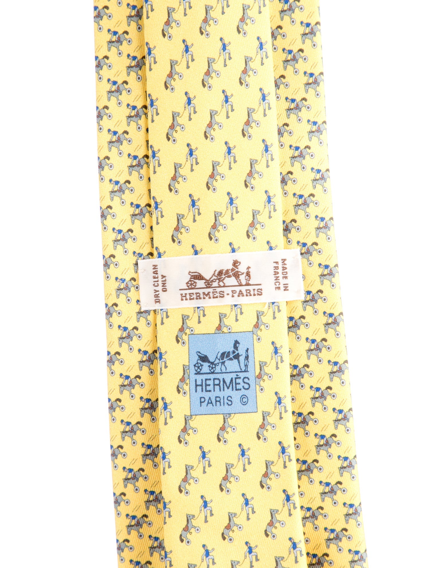 Hermès pattern print tie