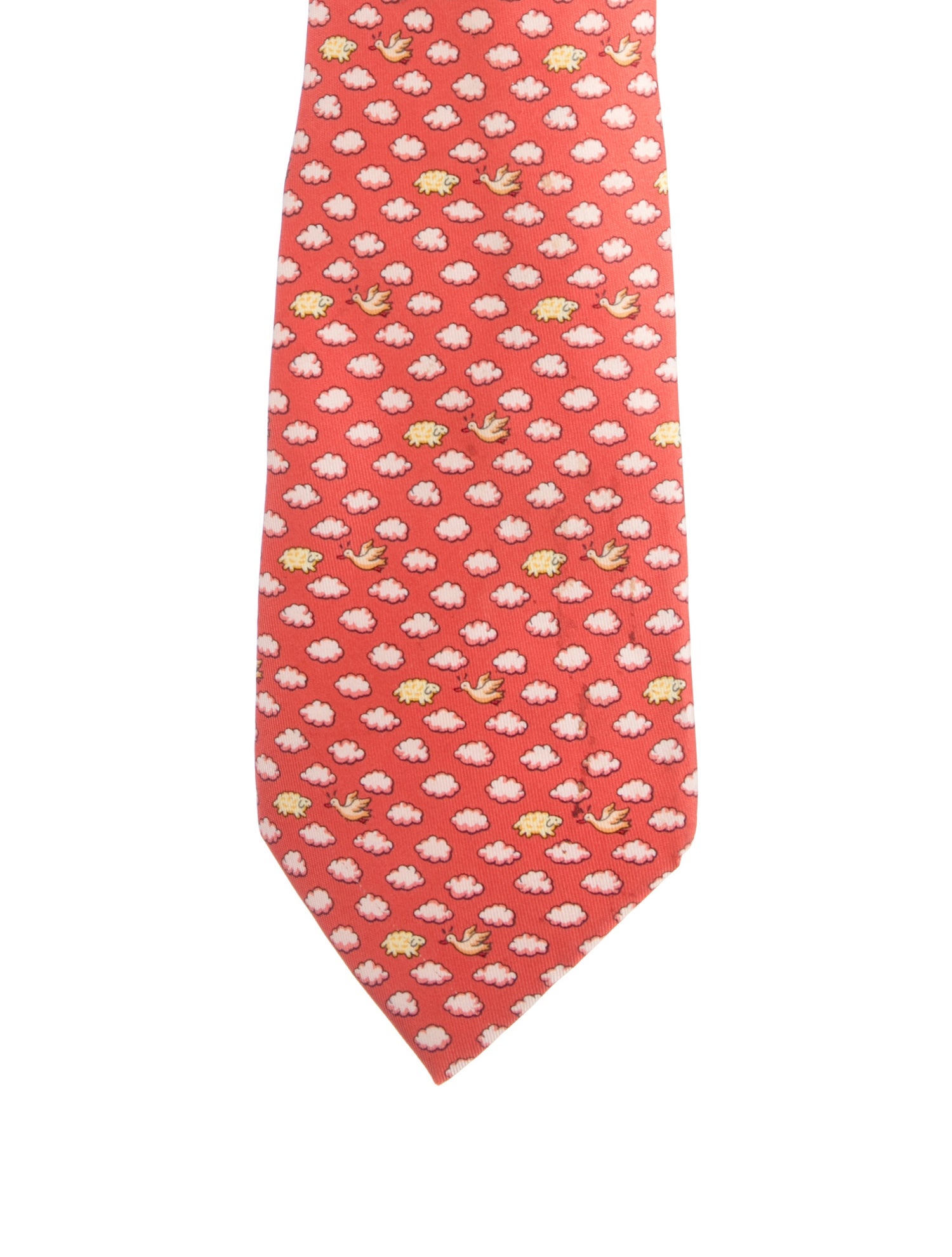 Hermès pattern print tie