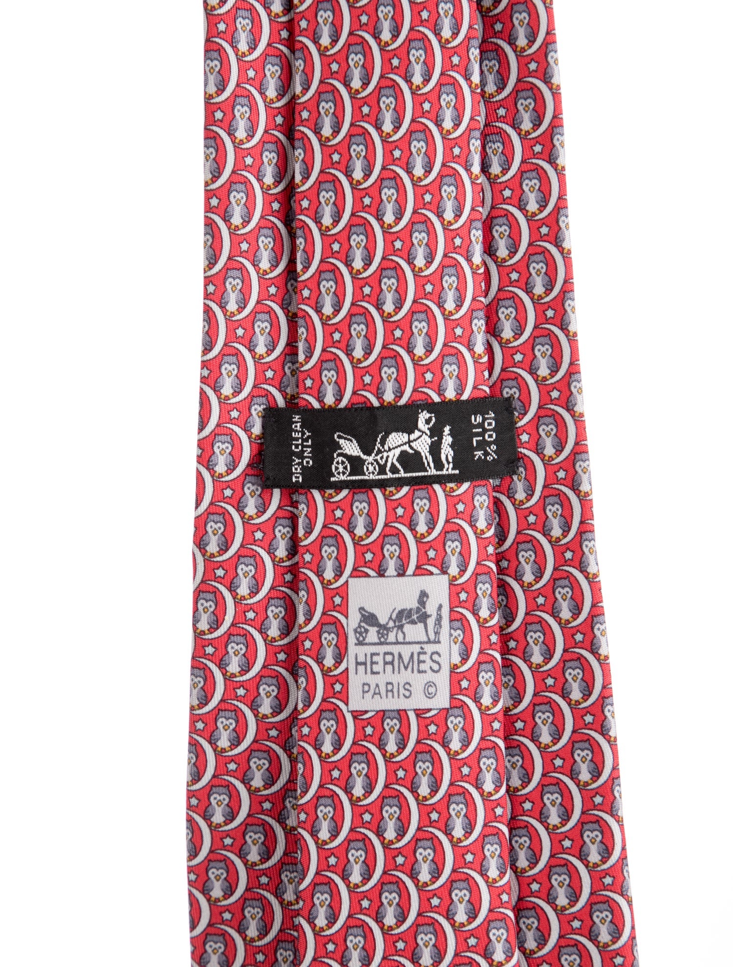 Hermès pattern print tie