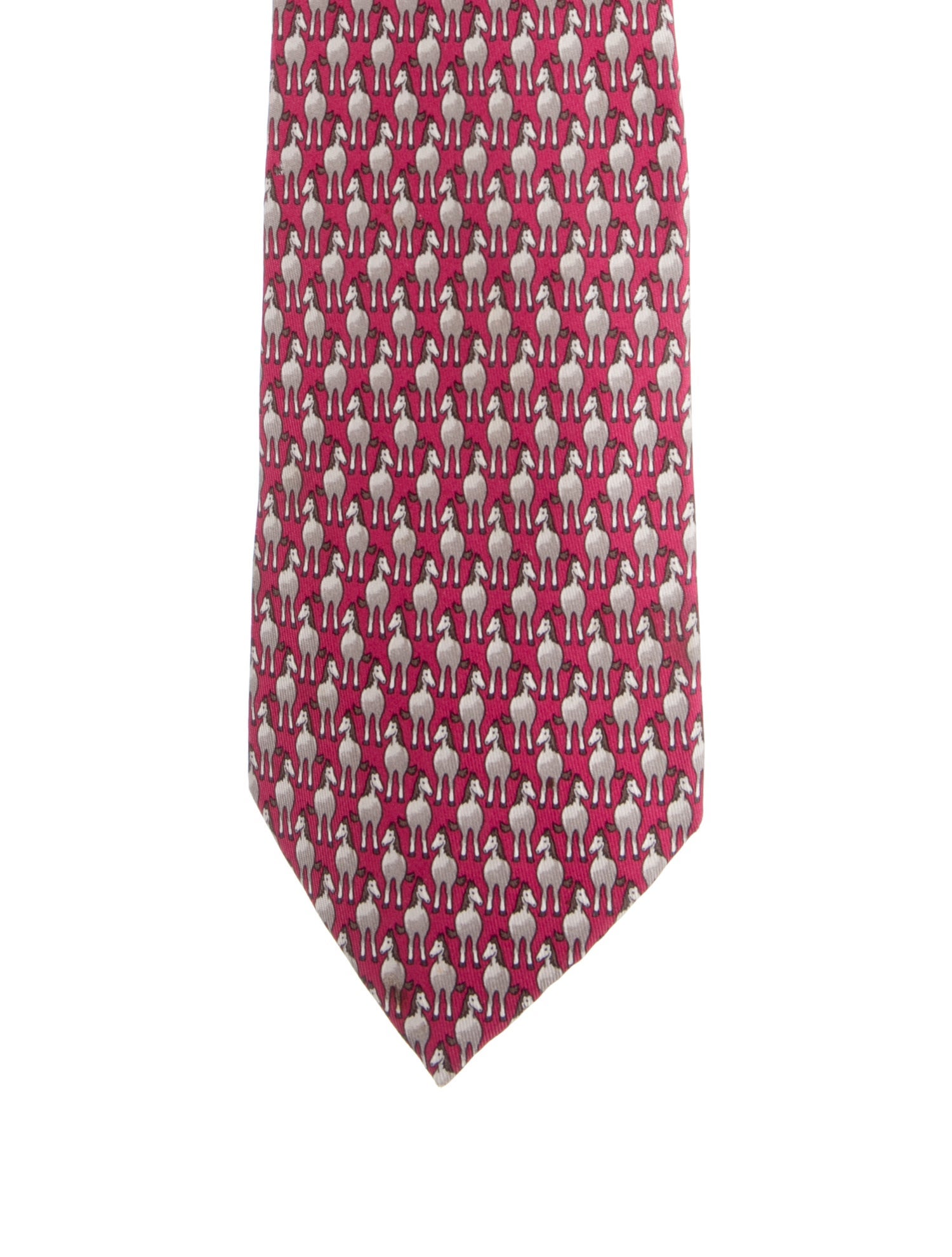 Hermès pattern print tie