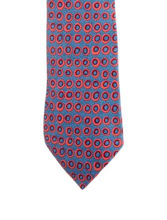 Hermès pattern print tie
