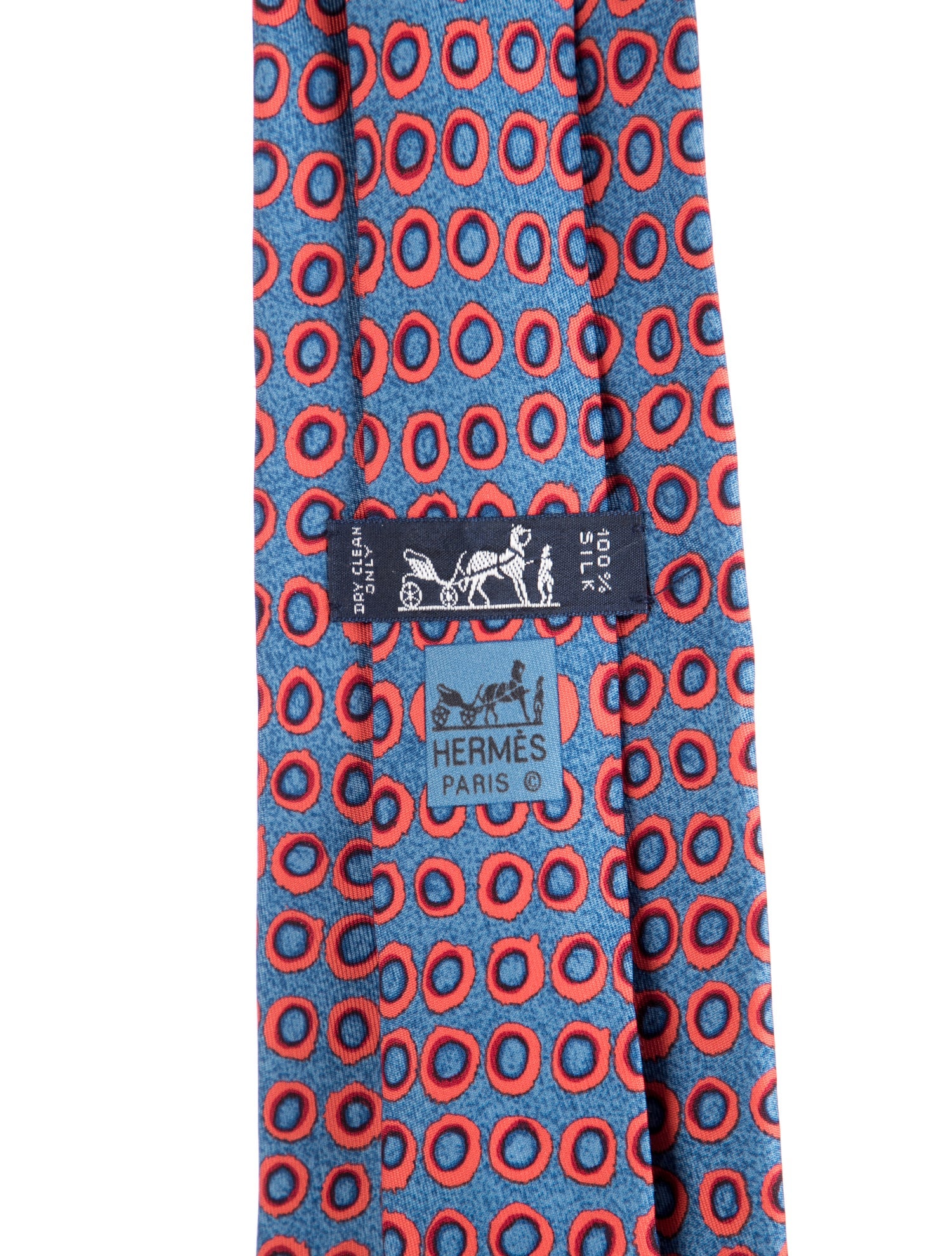 Hermès pattern print tie