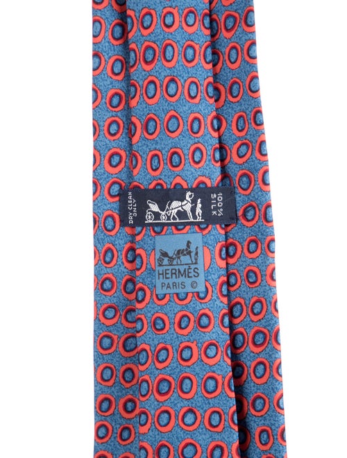 Hermès pattern print tie