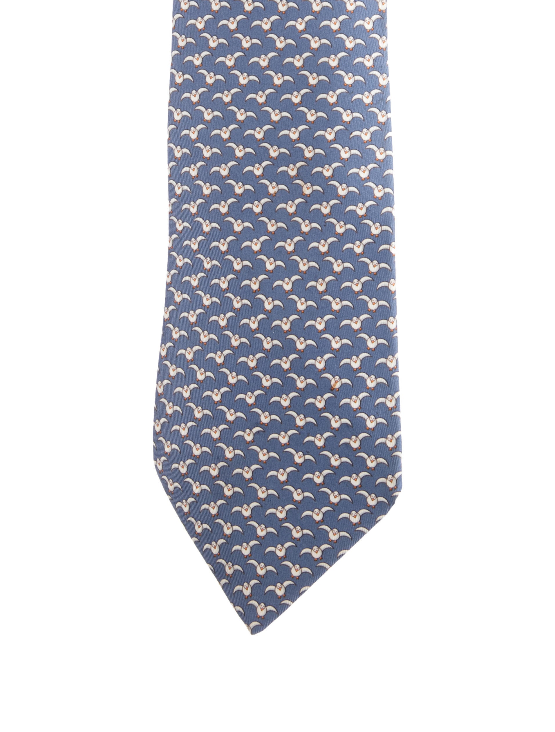 Hermès pattern print tie