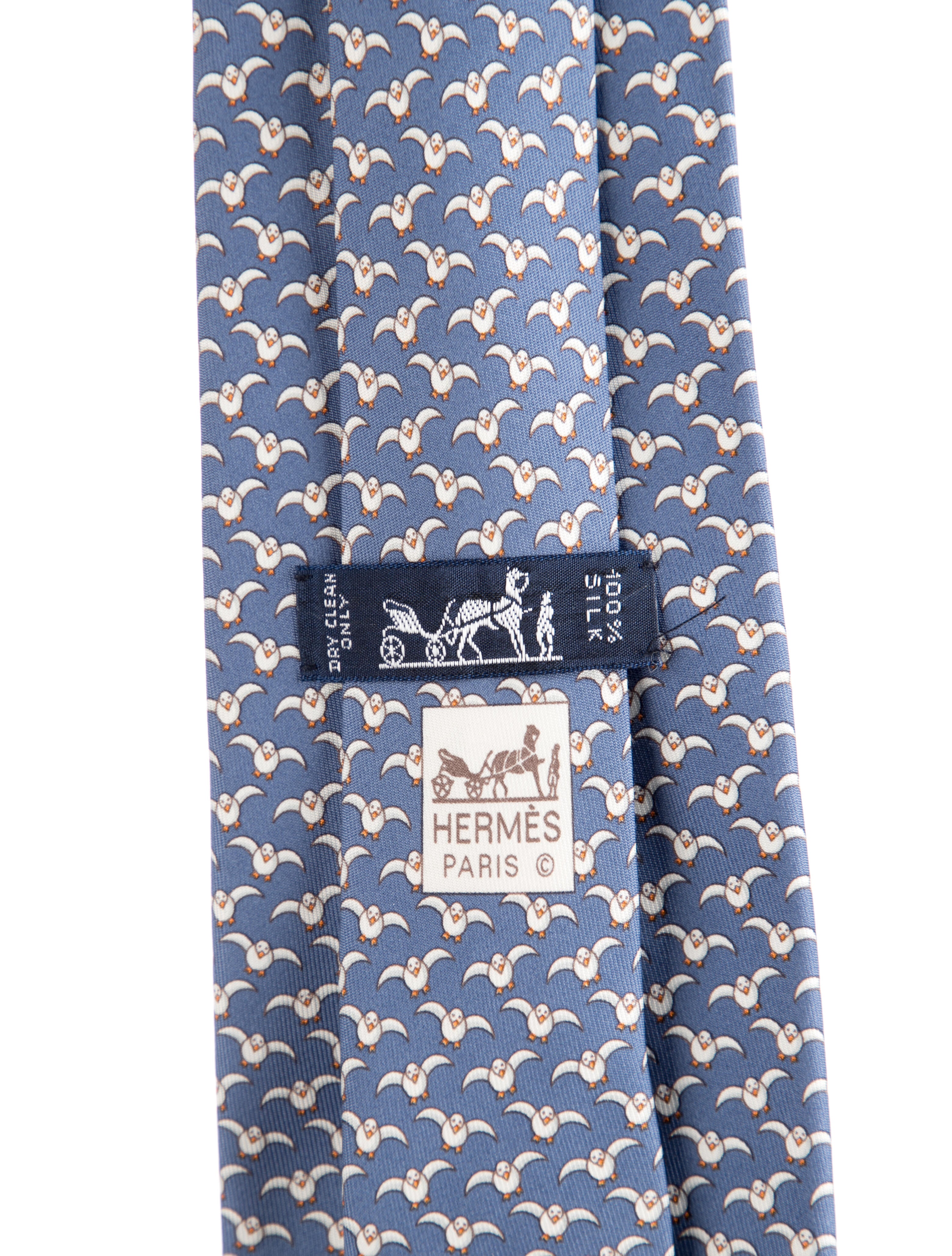 Hermès pattern print tie
