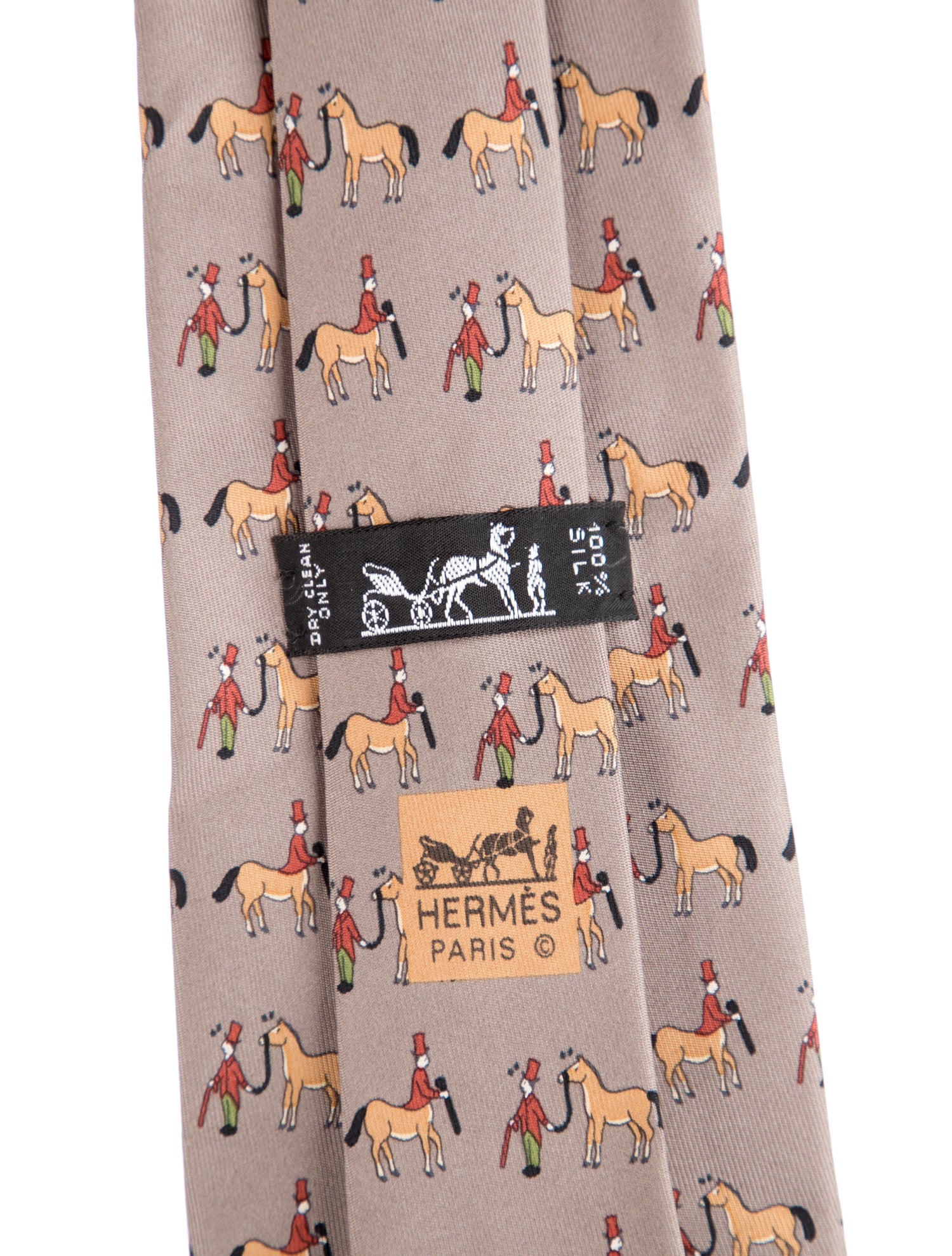 Hermès pattern print tie