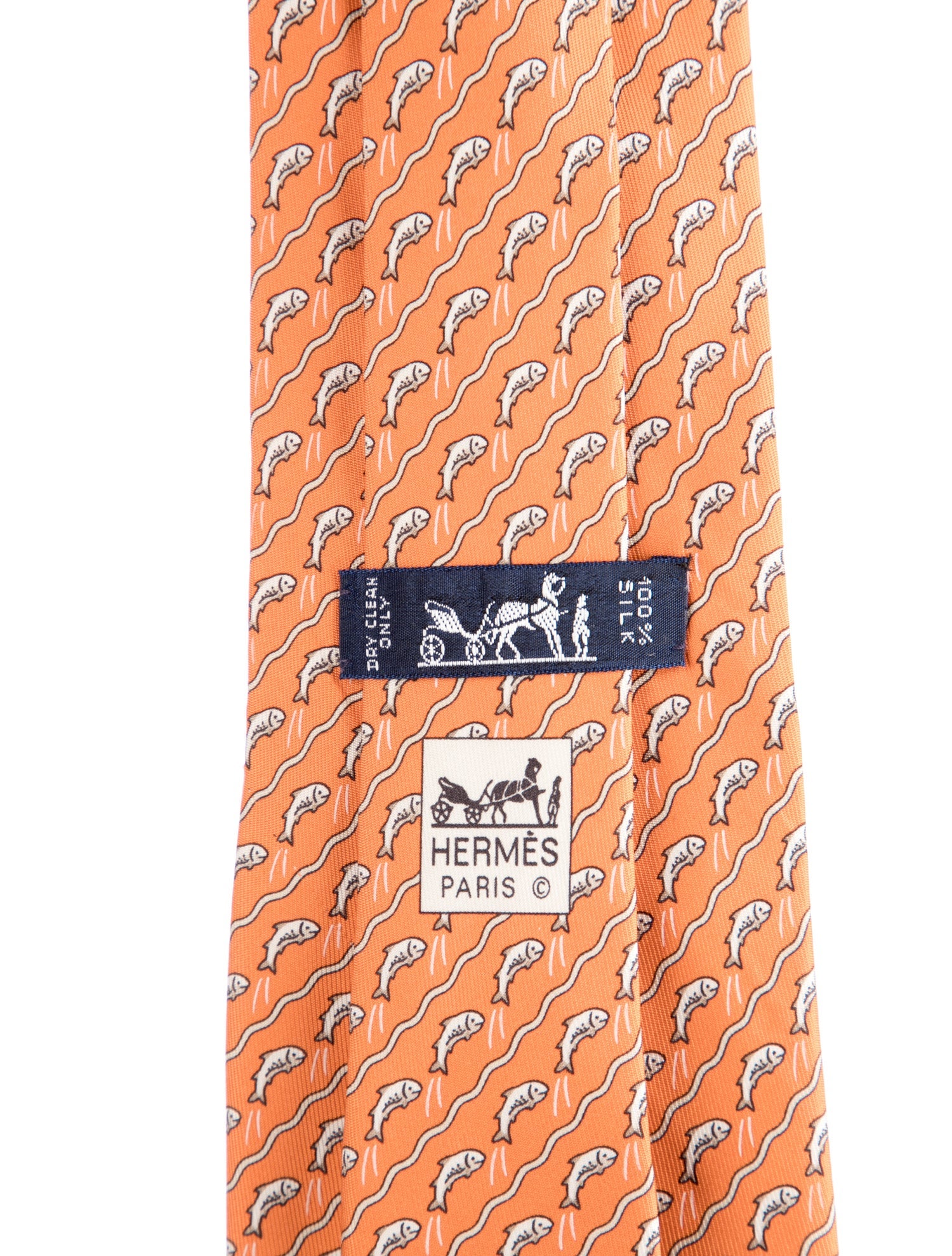 Hermès pattern print tie