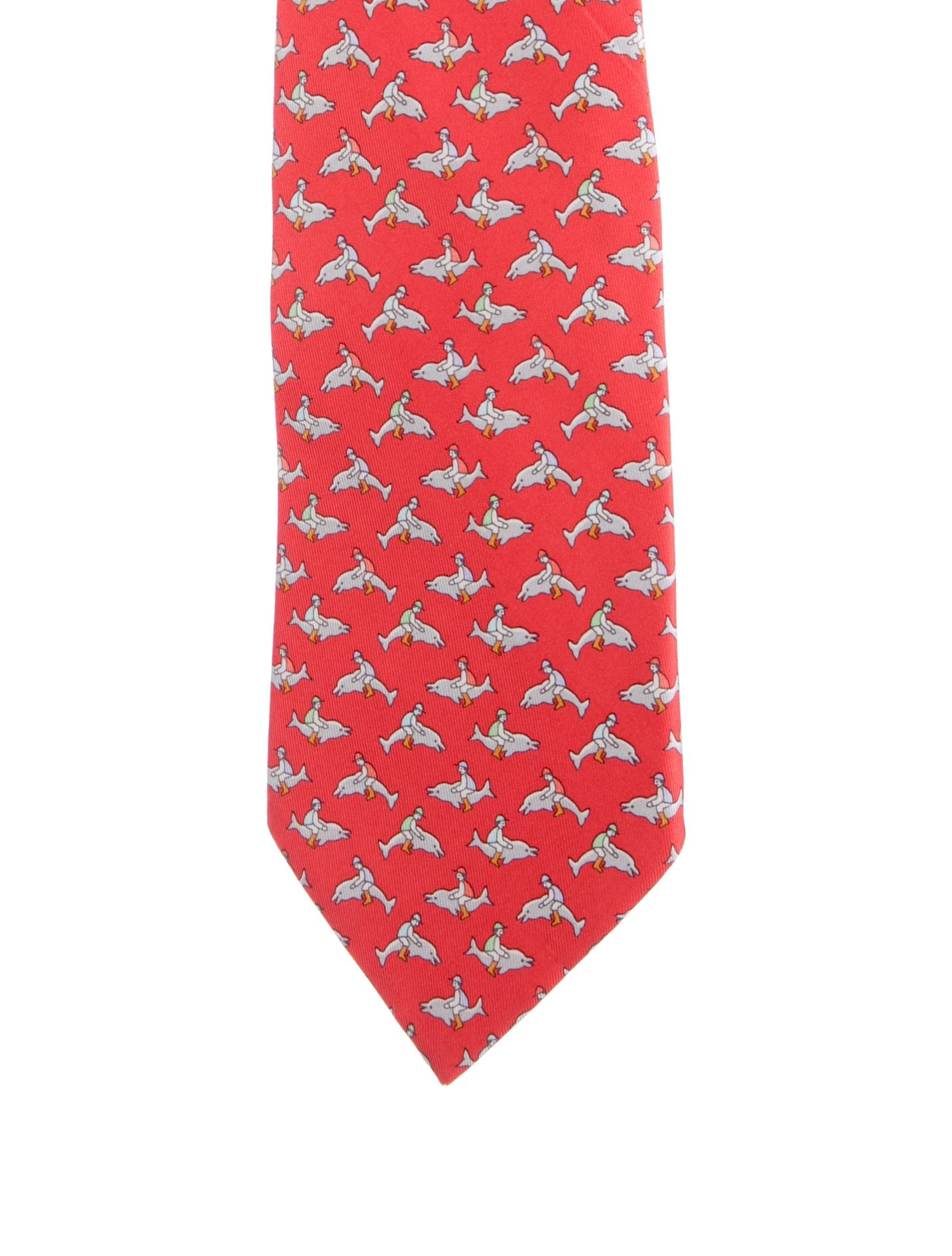 Hermès pattern print tie