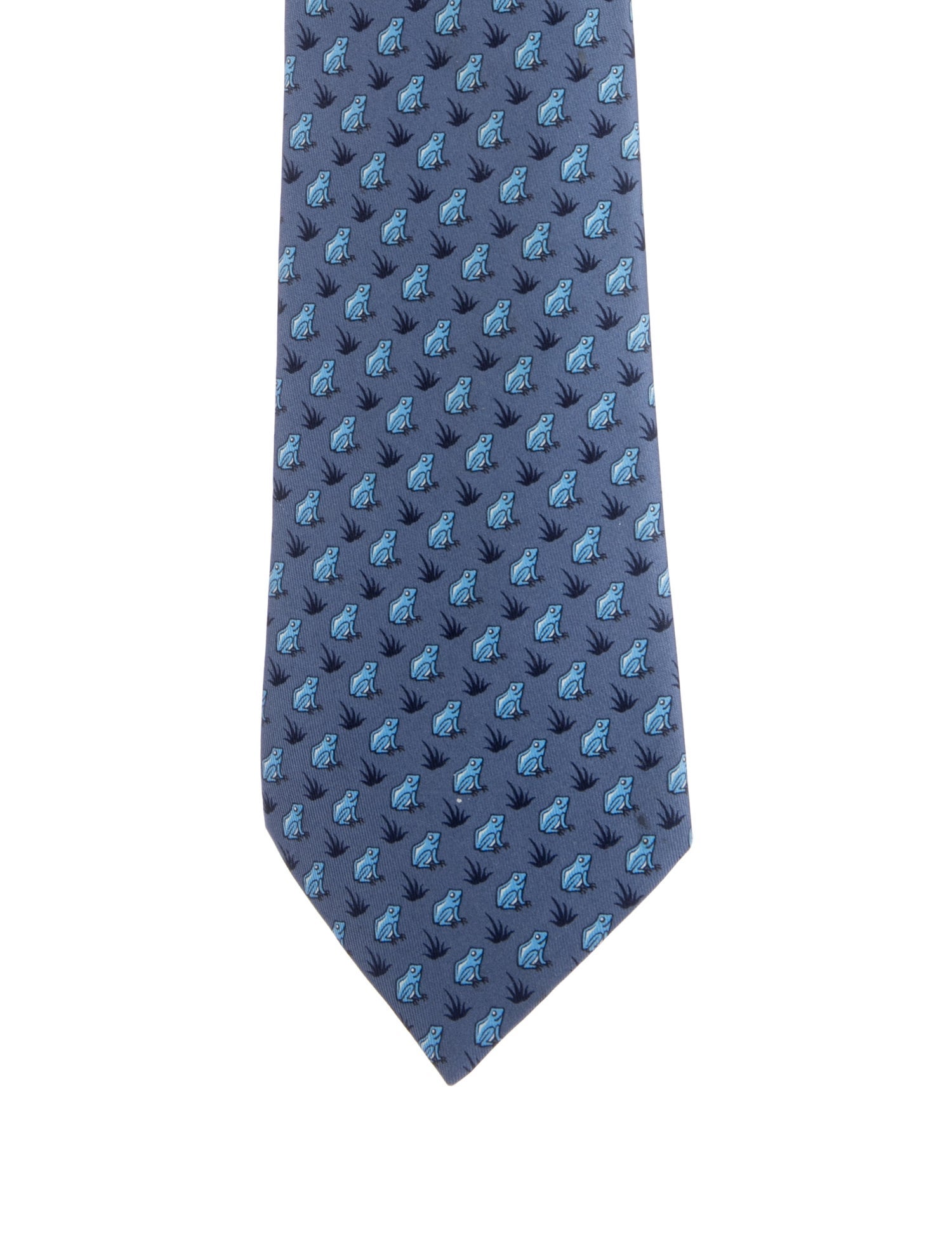 Hermès pattern print tie