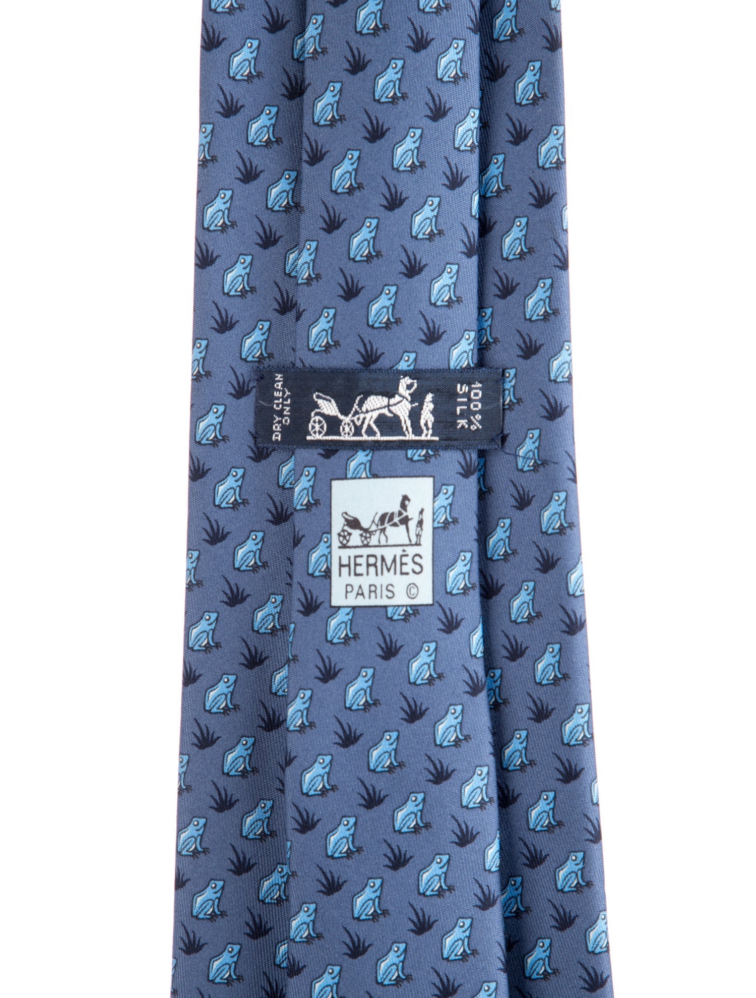 Hermès pattern print tie