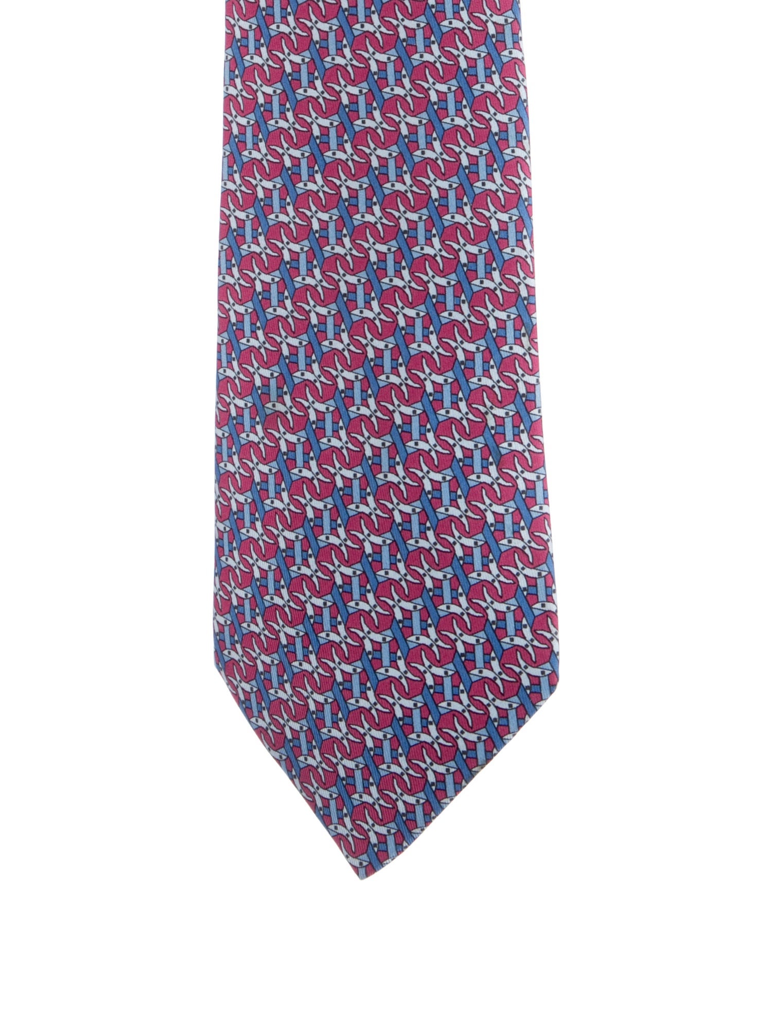 Hermès pattern print tie
