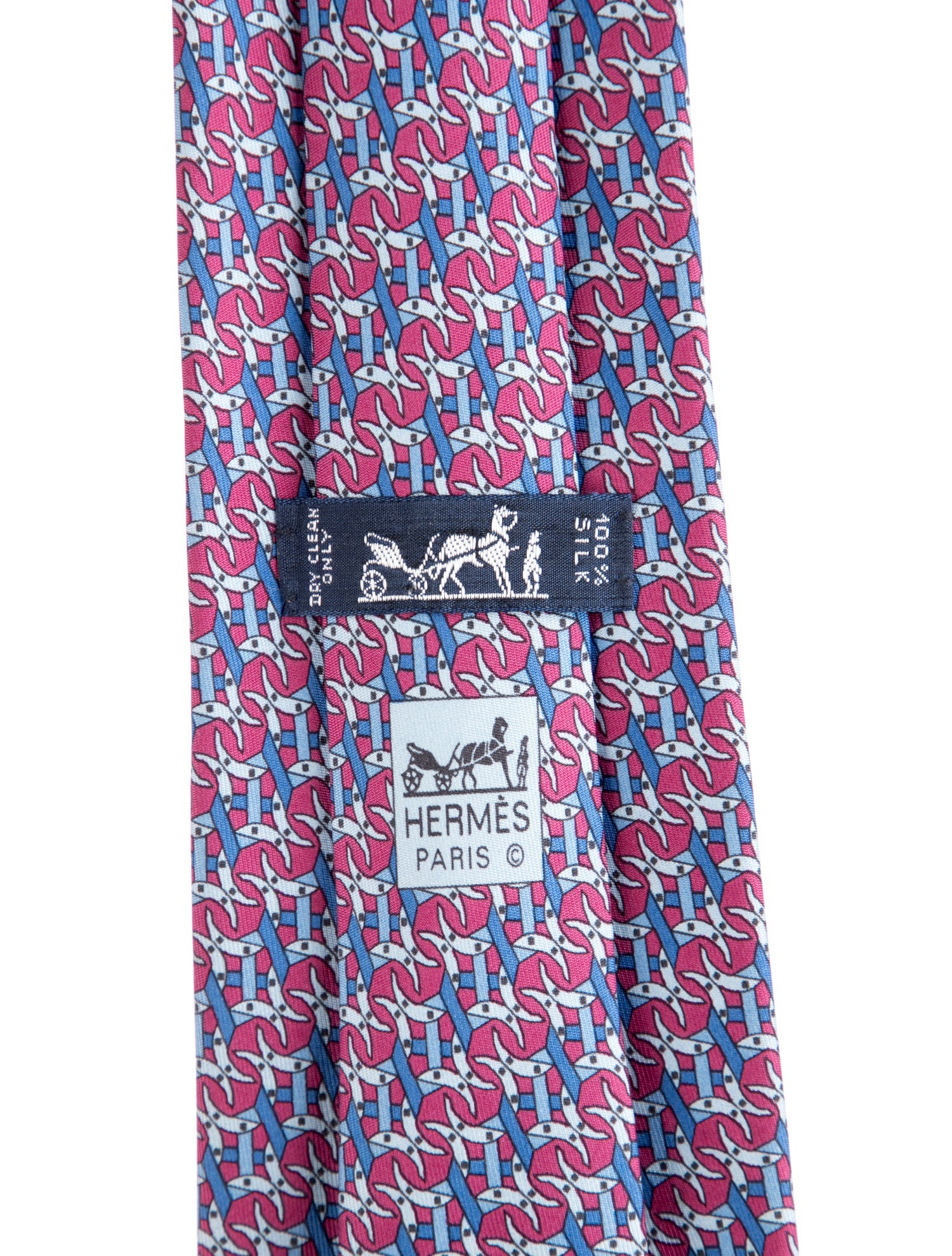 Hermès pattern print tie