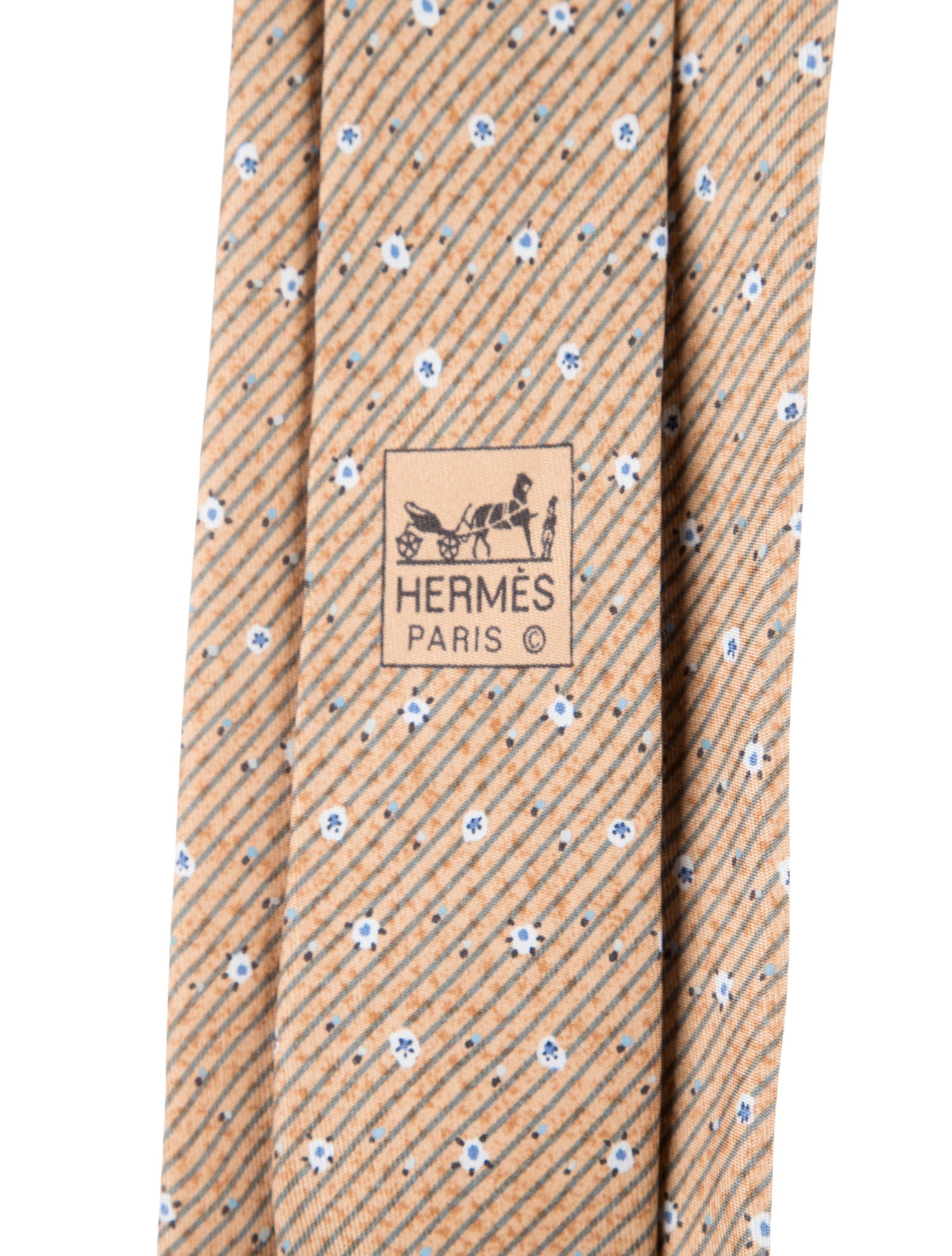 Hermès Silk Pattern Tie