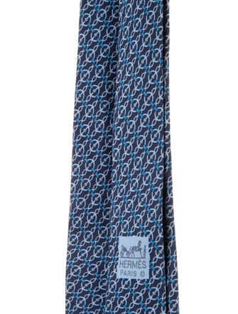 Hermès Silk Pattern Tie