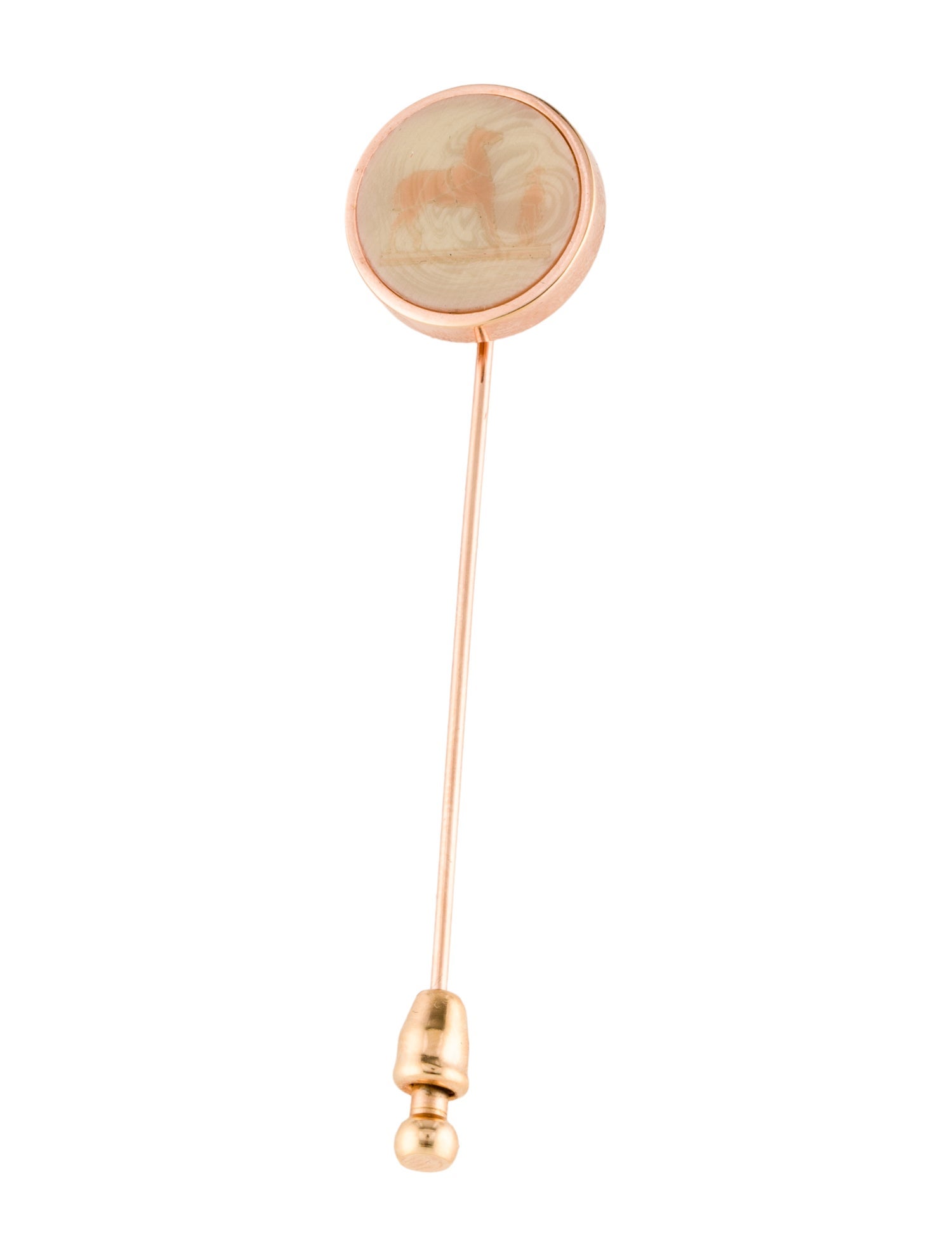 Hermès Resin Stick Pin Brooch