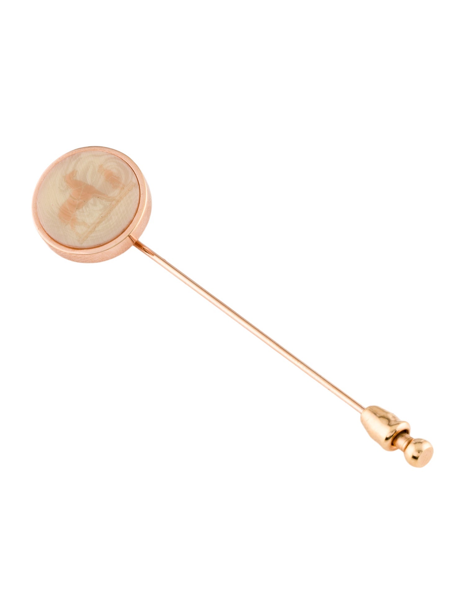 Hermès Resin Stick Pin Brooch