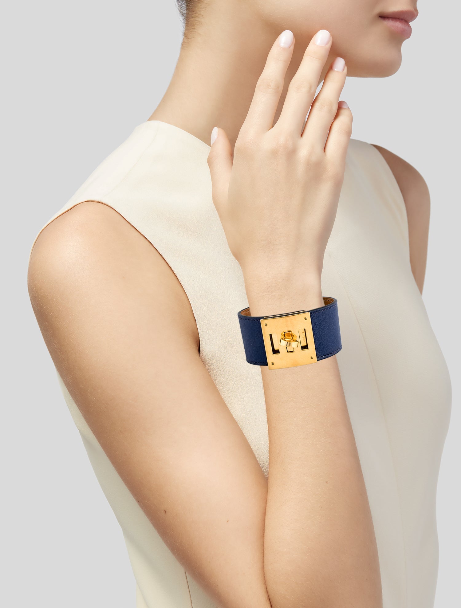 Hermès Kelly Dog Leather Wrap Bracelet