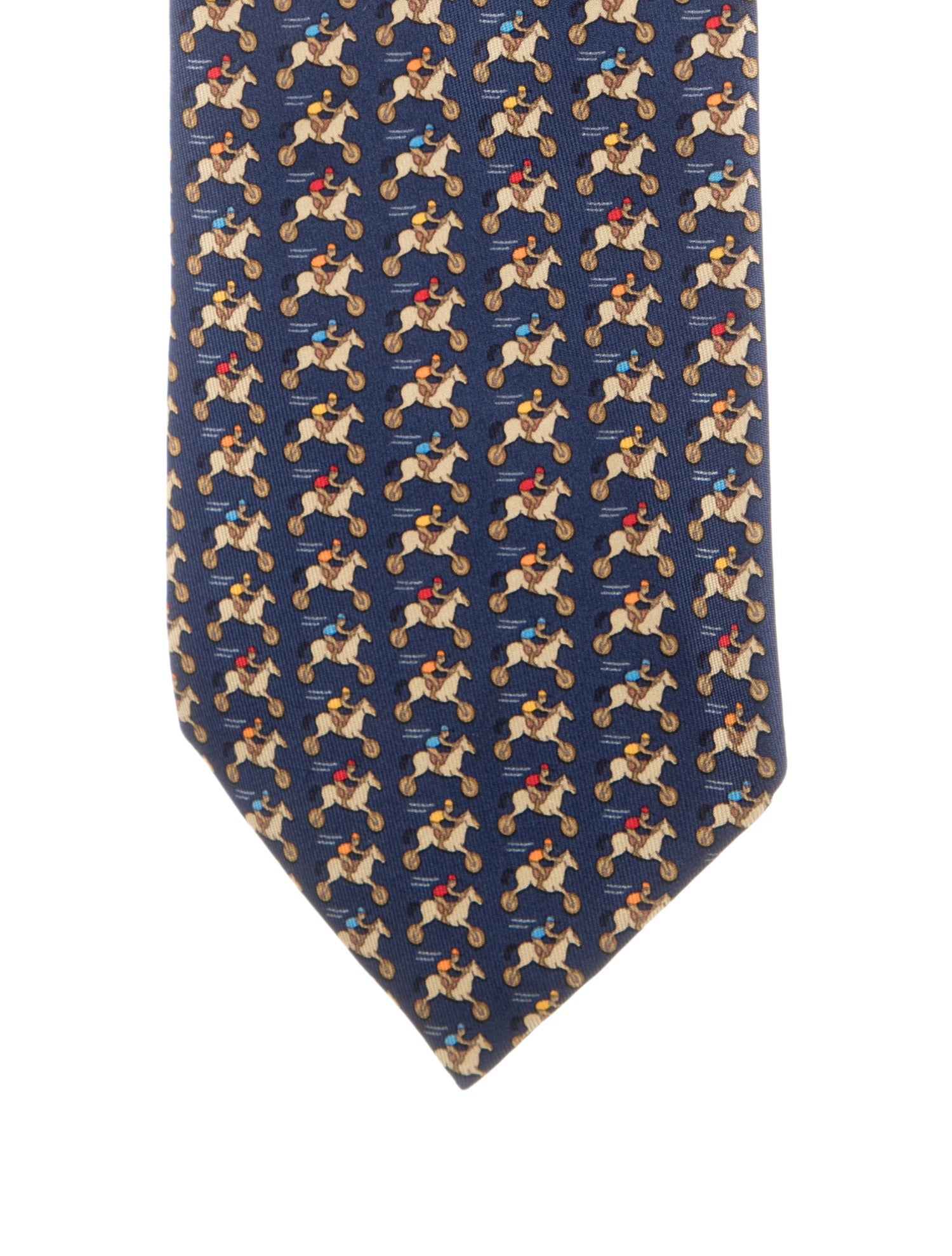 Hermès Printed Silk Tie