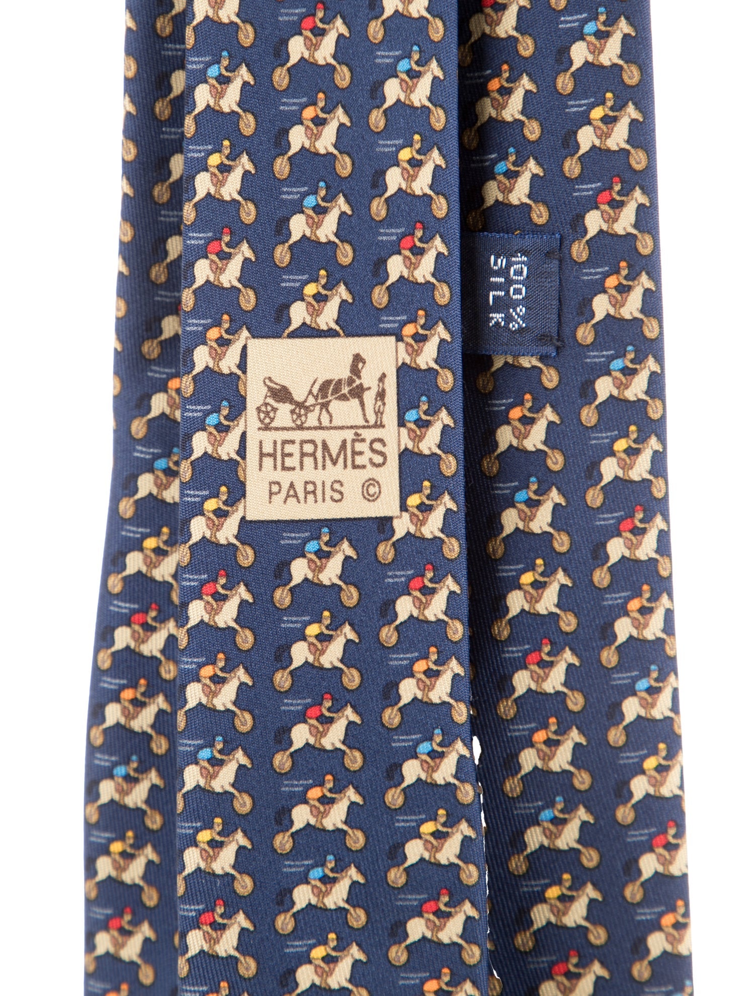 Hermès Printed Silk Tie