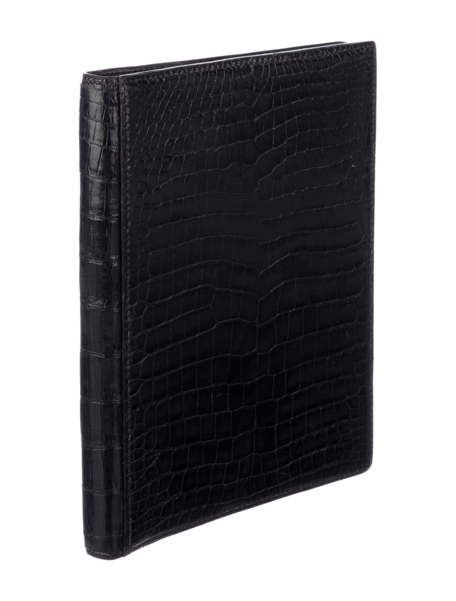 Hermès Crocodile Globe Trotter Agenda Cover MM