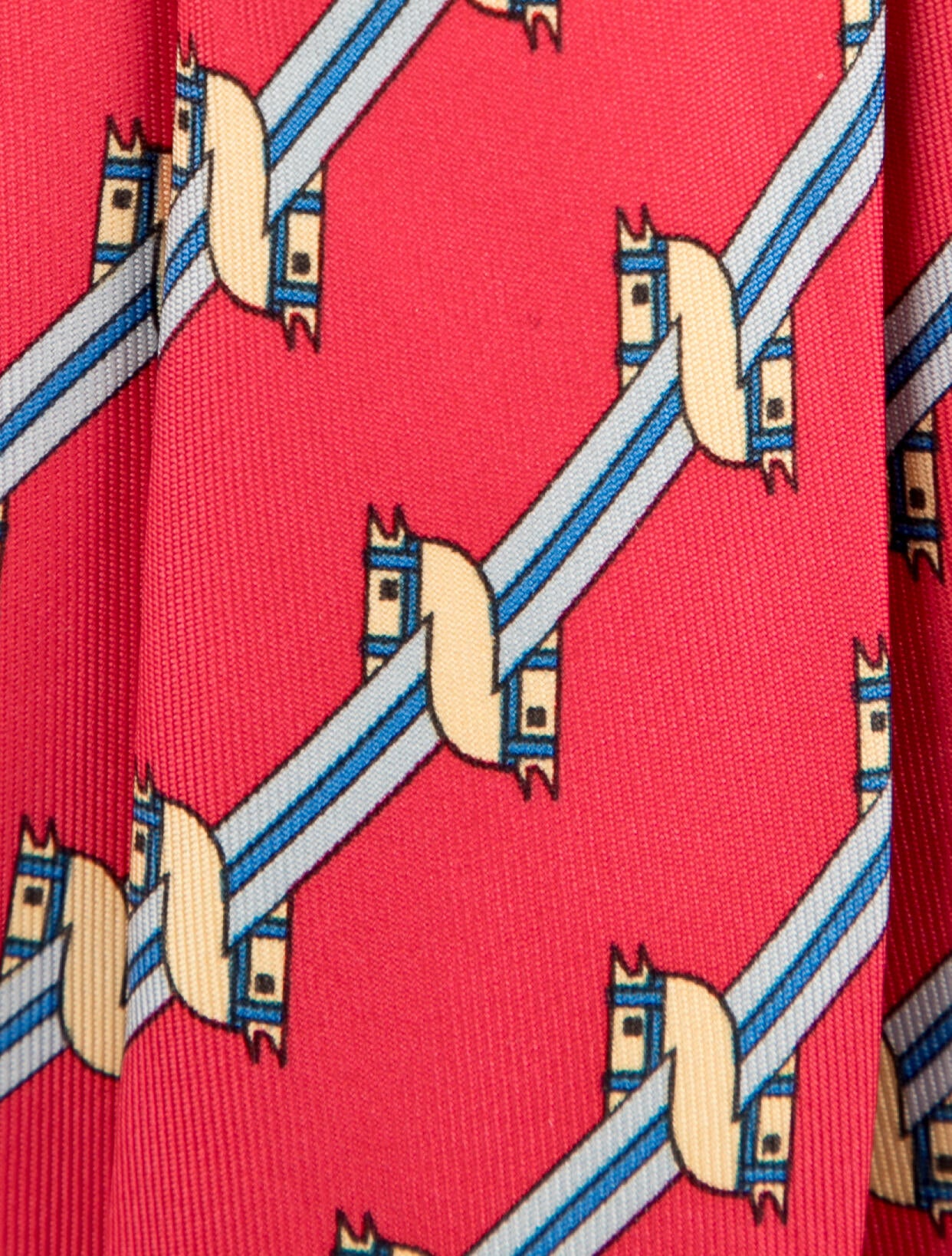 Hermès Silk Pattern Print Tie