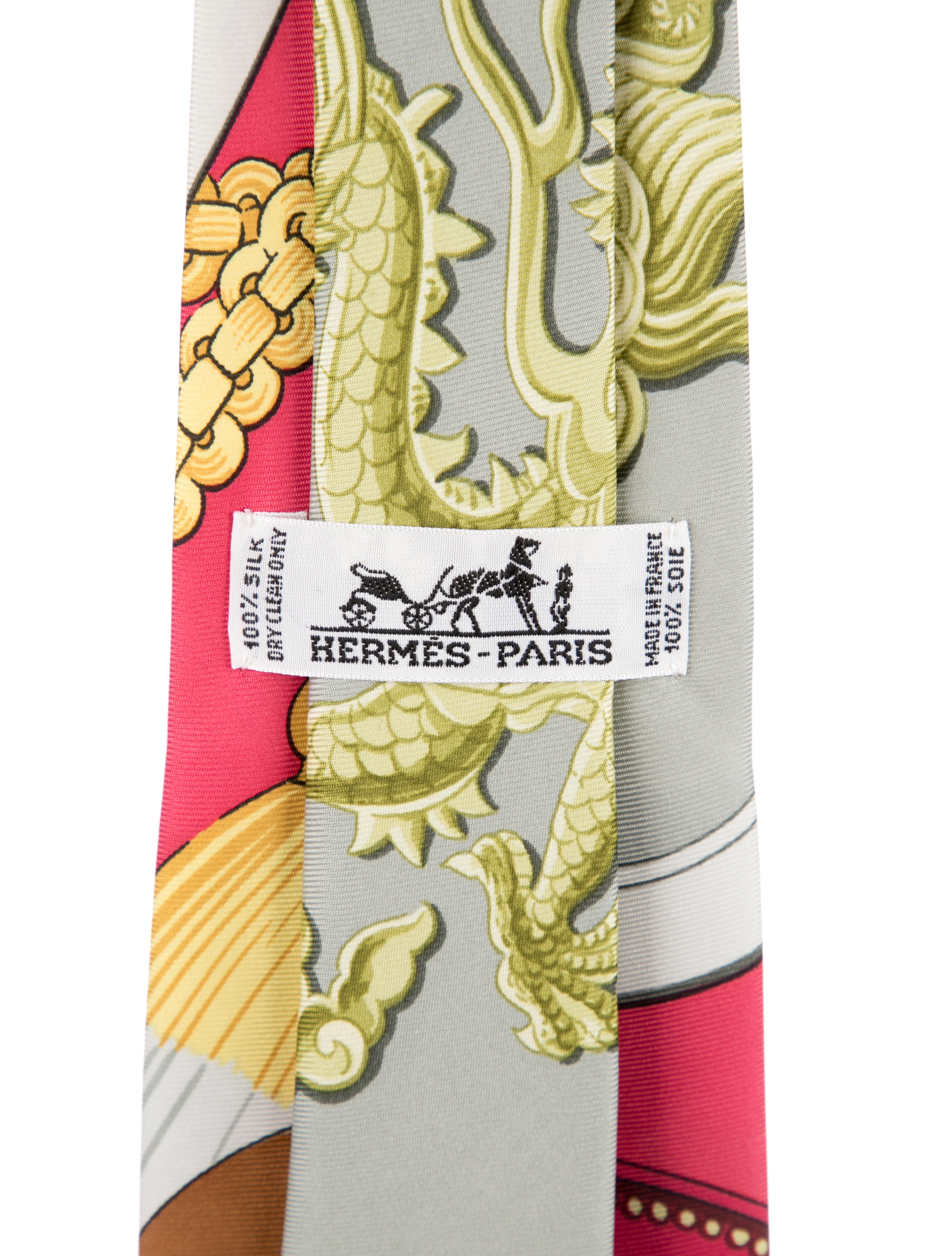 Hermès Pattern Printed Tie