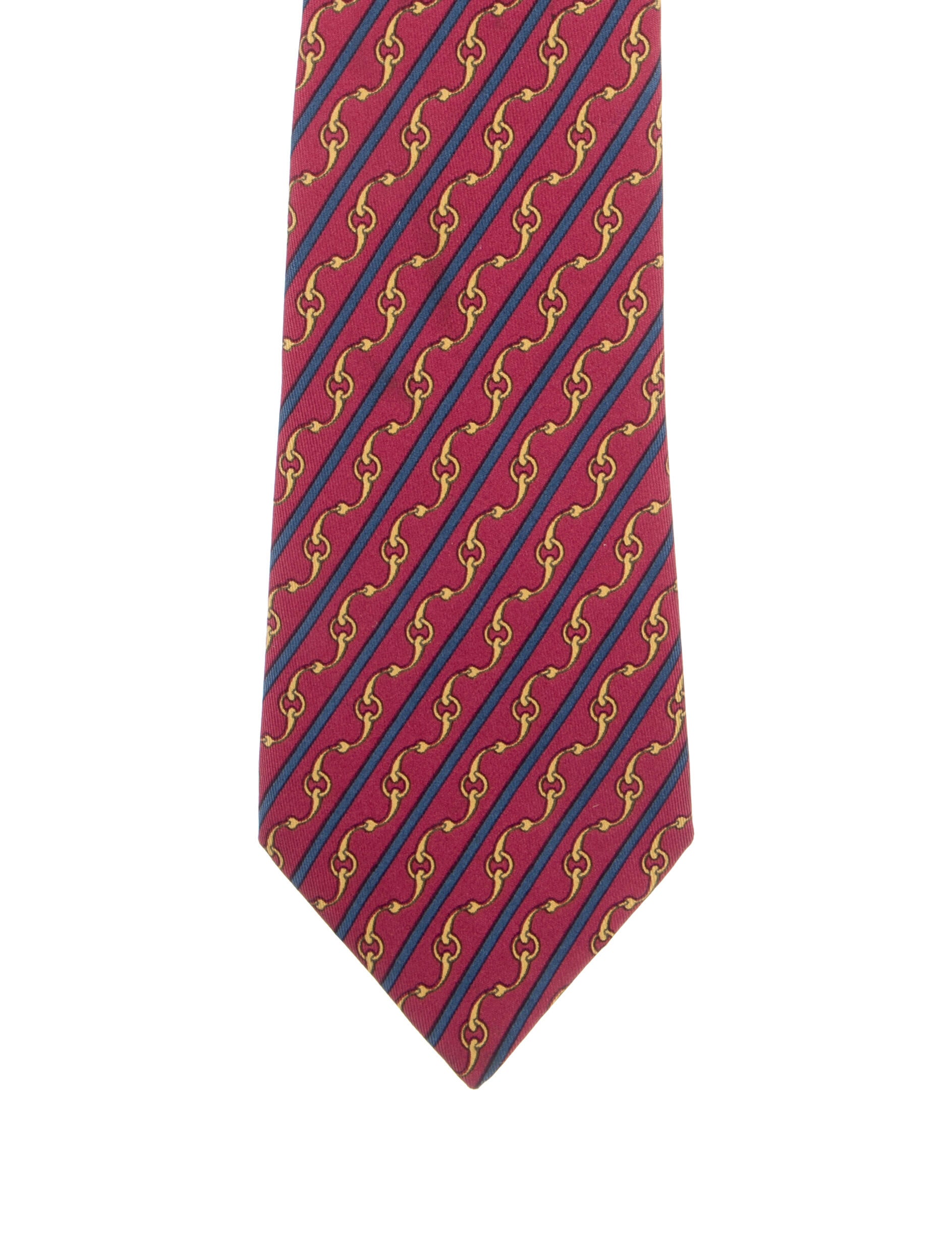 Hermès Patterned SIlk Tie