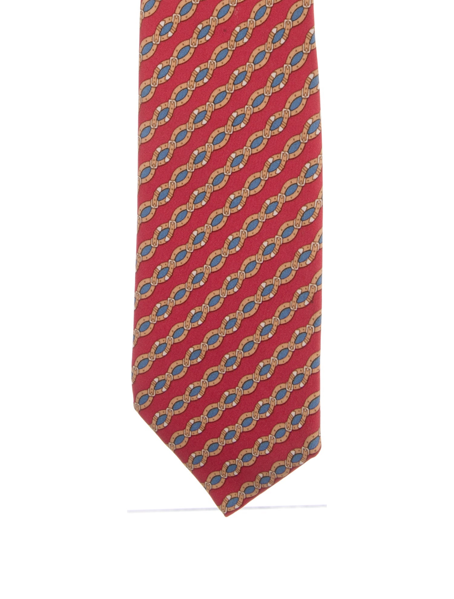 Hermès Patterned Silk Tie