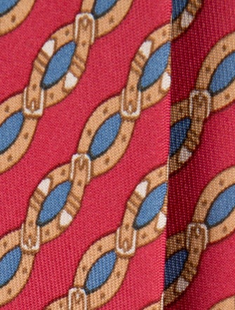 Hermès Patterned Silk Tie