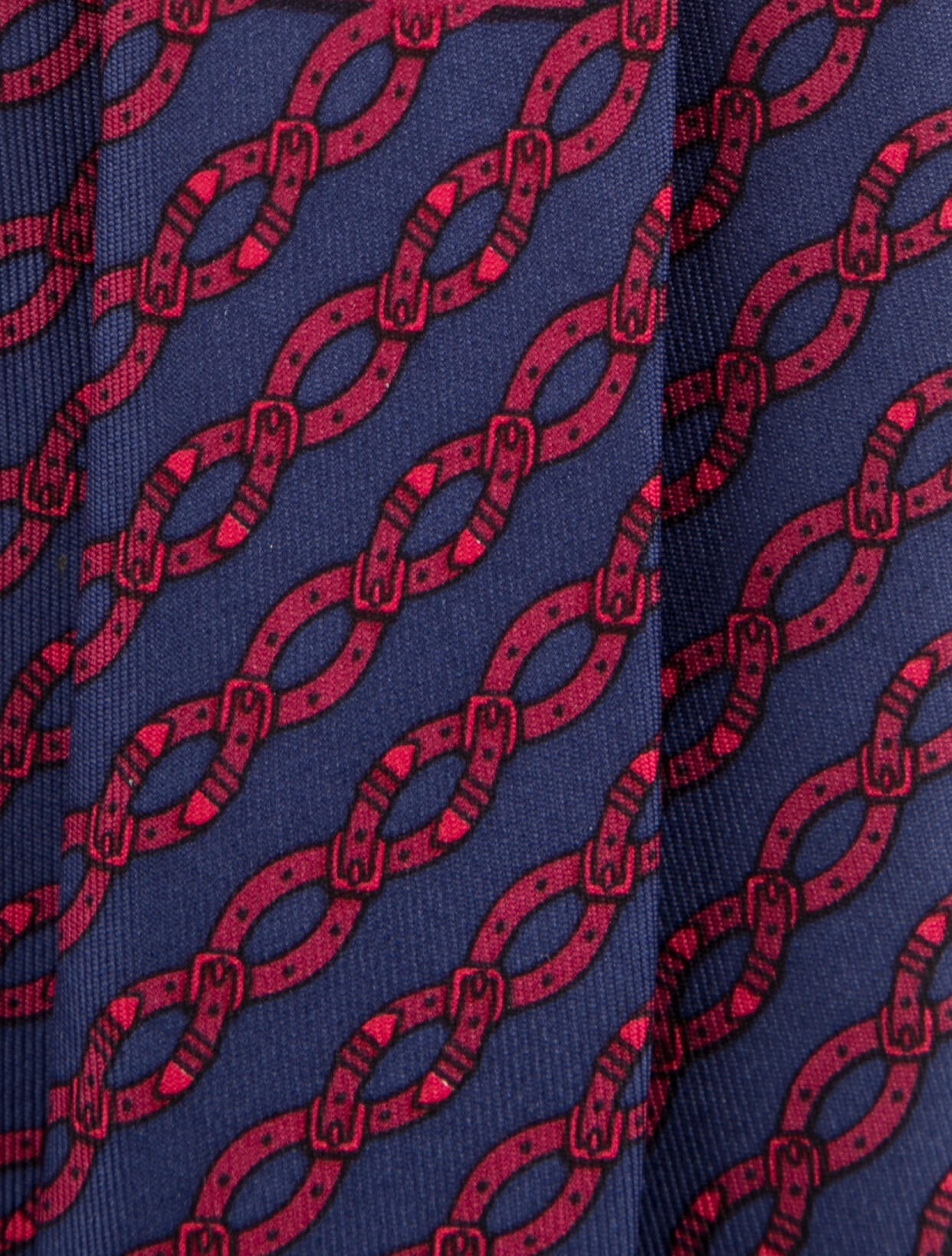 Hermès Silk Pattern Print Tie