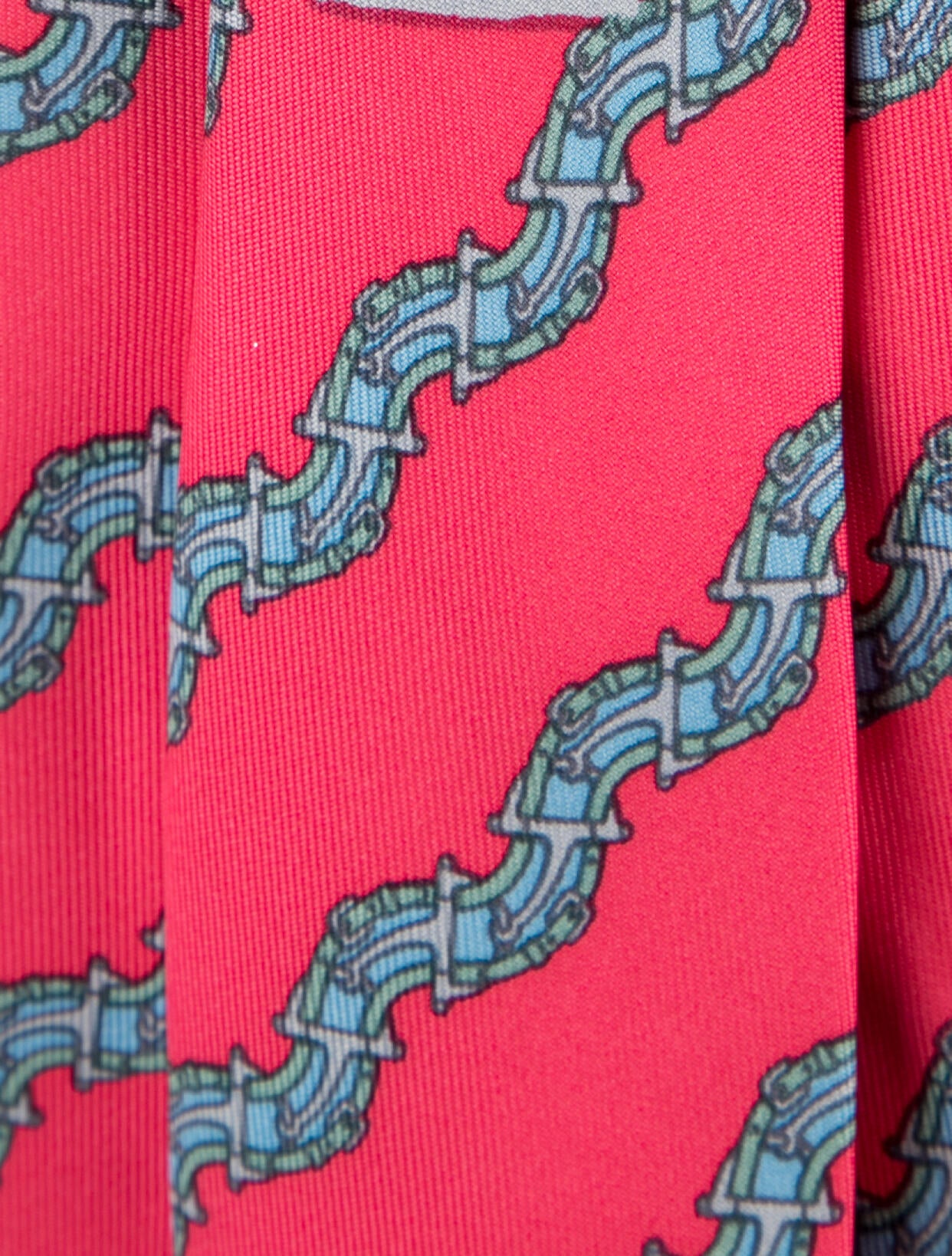 Hermès Silk Pattern Print Tie