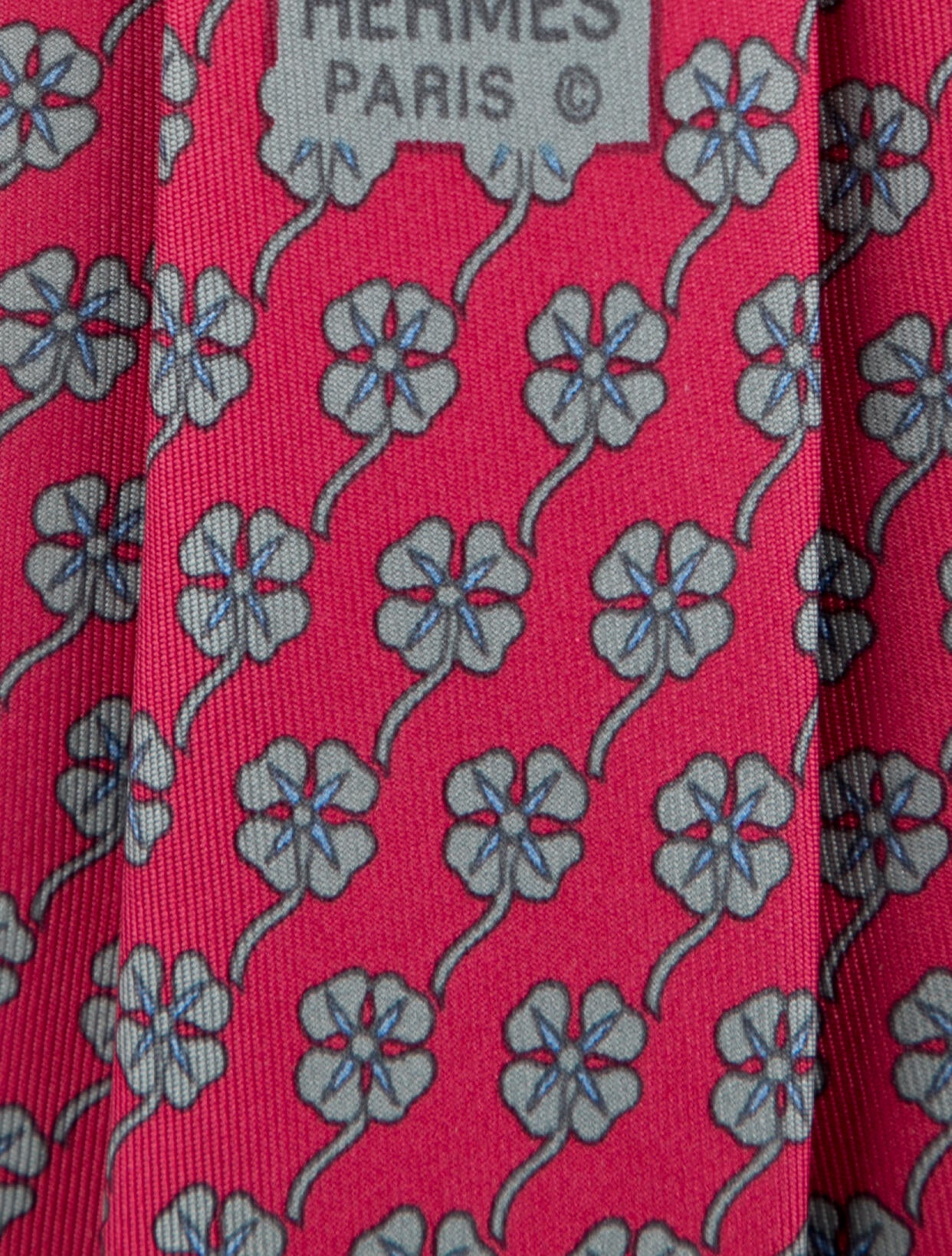 Hermès Silk Pattern Print Tie